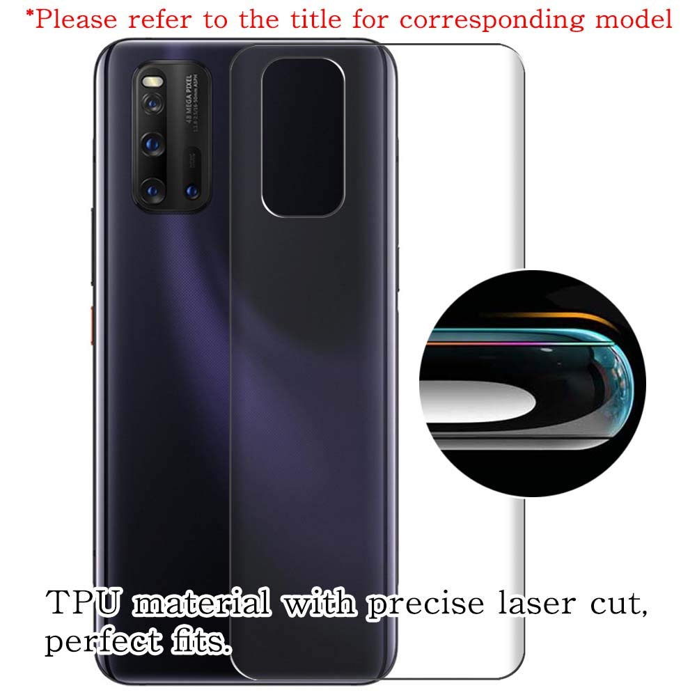2 Pack Back Screen Protector Film for UMIDIGI A1 Pro - Flexible TPU Guard Cover (Not Tempered Glass) - Scratch Resistant Protection for Phone Back Cover - Perfect for Outdoor Activities, Travel & Daily Use