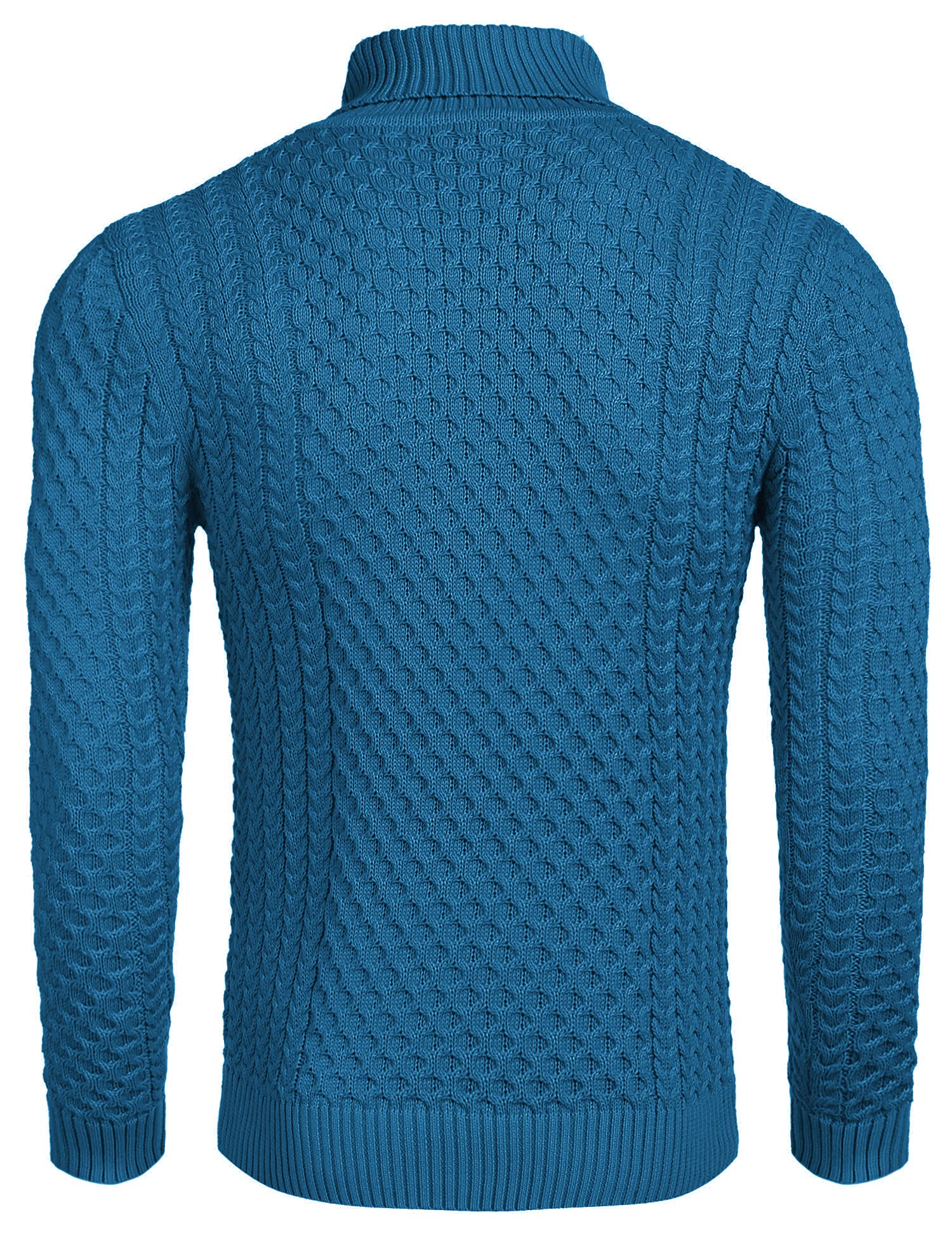 COOFANDY Men's Slim Fit Turtleneck Sweater - Casual Knit Pullover for Winter, Fall & Spring | Warm & Stylish Solid Color Sweater for Office, Date Night & Holiday Outfits