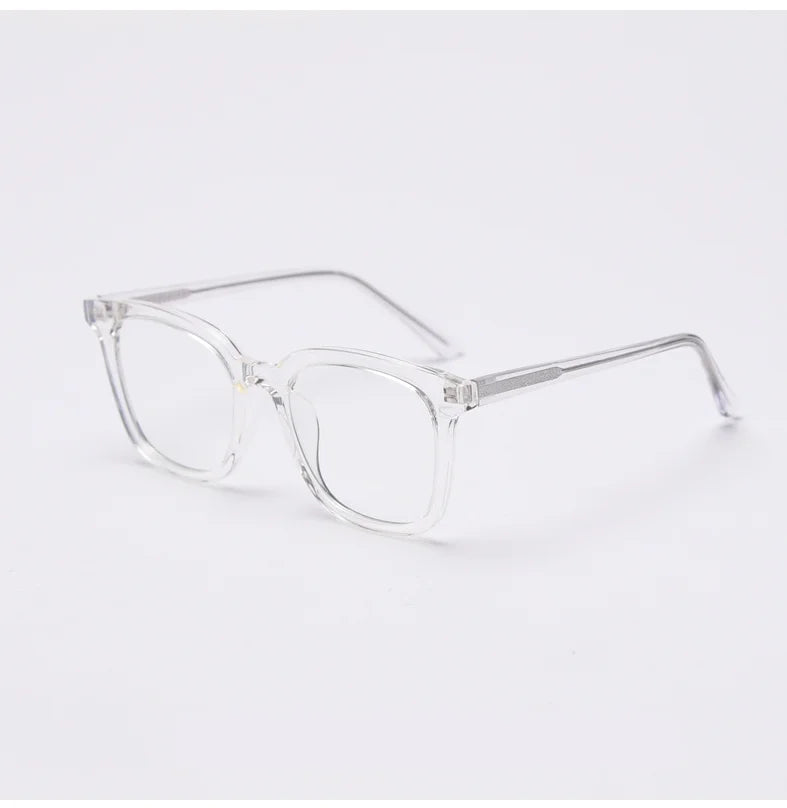 CCspace Unisex Full Rim Square TR90 Titanium Frame Eyeglasses 49863 - Lightweight & Durable Glasses for Work, Reading & Everyday Wear