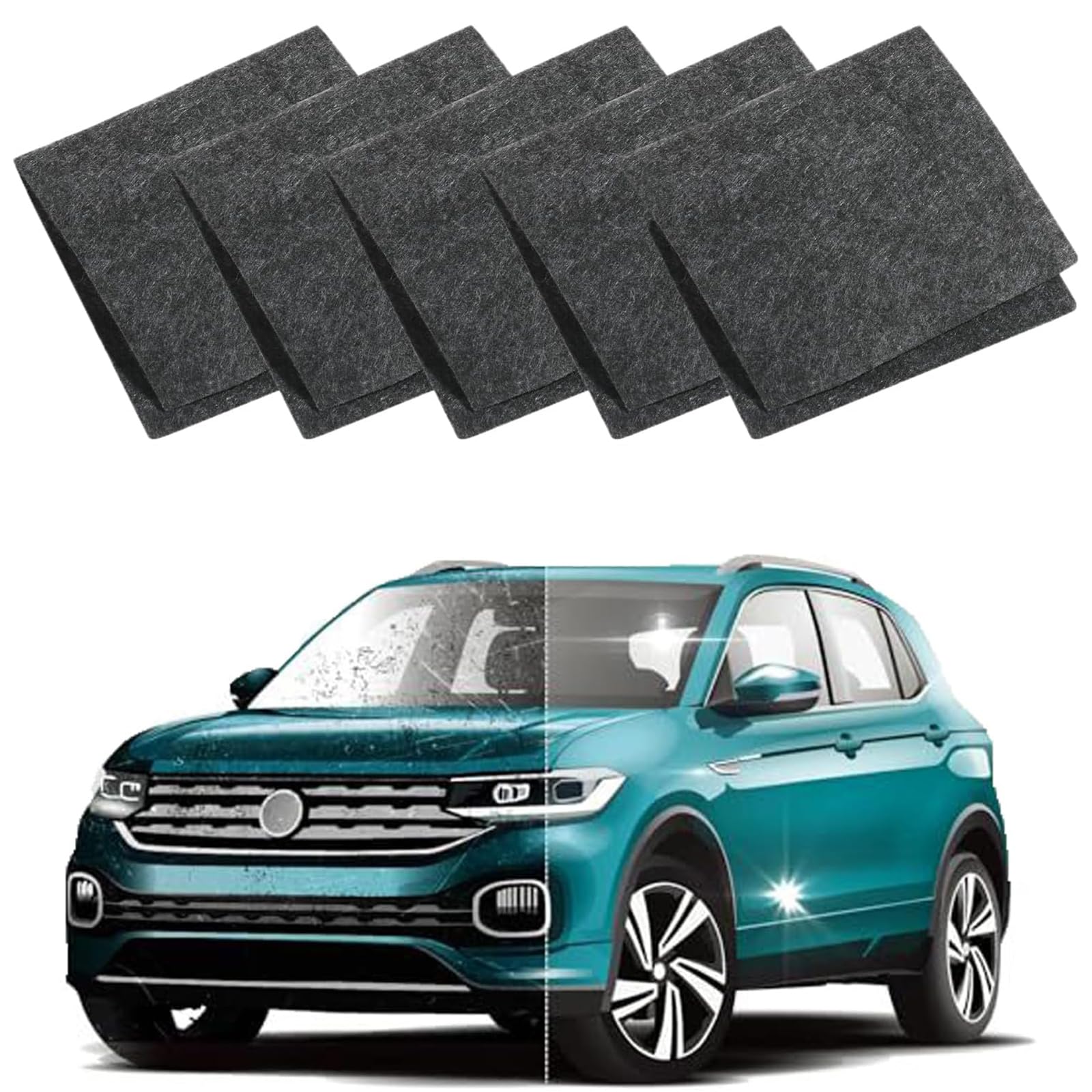 Nano Cloth Car Scratch Remover - 5PCS Multipurpose Paint Restore Cloths for Auto Detailing