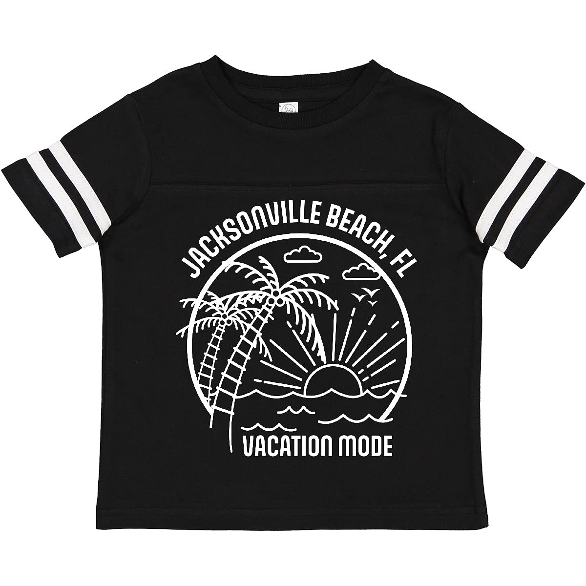 Inktastic Summer Vacation Mode Jacksonville Beach Florida Toddler T-Shirt - Cute Kids Beach Outfit for Florida Trips & Family Vacations