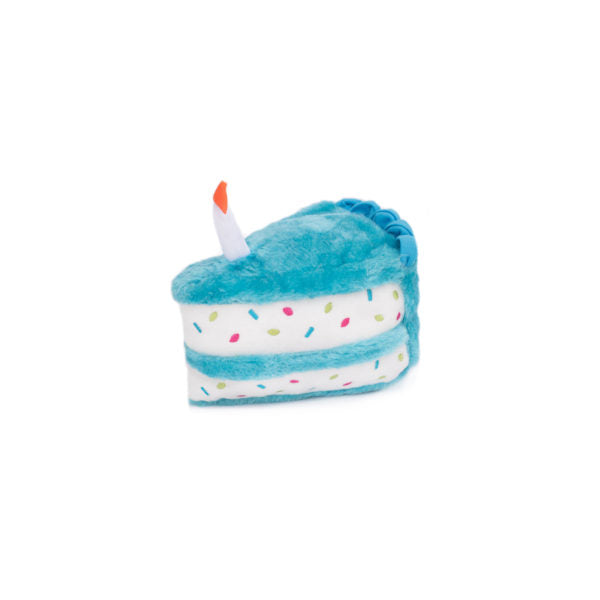 Blue Plush Birthday Cake Toy - Soft Pastel Stuffed Animal for Kids' Parties & Celebrations | Perfect for Baby Showers, Birthdays & Gift Giving