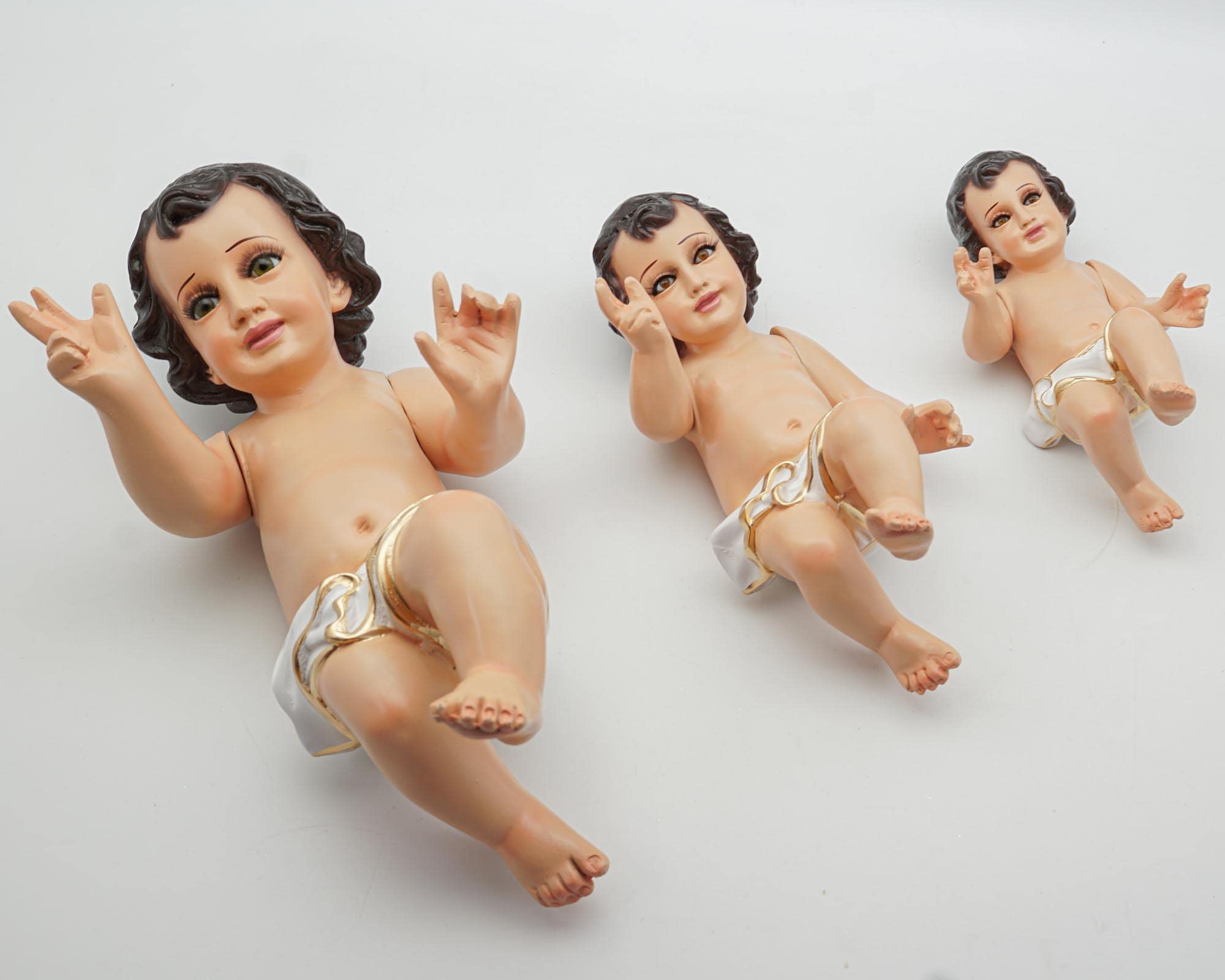 Hand-Painted Baby Jesus Doll - 12 Inch Christmas Nativity Figurine, Resin Holy Child Statue for Nativity Scene, Holiday Decor & Gift - Perfect for Home Altars, Church Displays & Christmas Traditions