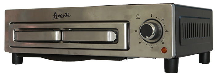 Avanti PPO12X3SIS 12-Inch Commercial Pizza Oven - Stainless Steel, Electric Countertop Pizza Maker for Restaurants, Pizzerias & Home Use - Perfect for Baking Crispy Pizzas, Bread & More