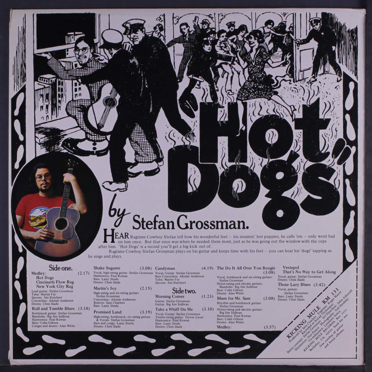 Stefan Grossman Hot Dogs LP Vinyl Record - Classic Blues Guitar Music for Collectors & Audiophiles | Perfect for Relaxing at Home or Gifting to Music Lovers