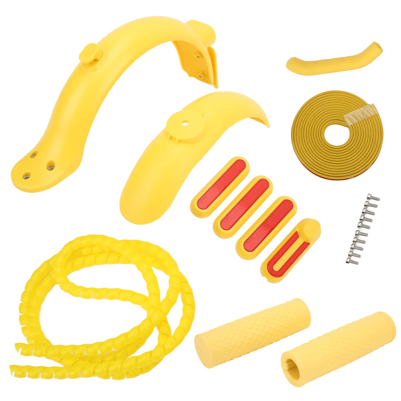 Durable Scooter Accessories Set - Heavy-Duty Rear Mudguard Replacement Parts for Kick Scooters (Yellow) | Perfect for Urban Commuting, Kids' Scooters & Outdoor Riding
