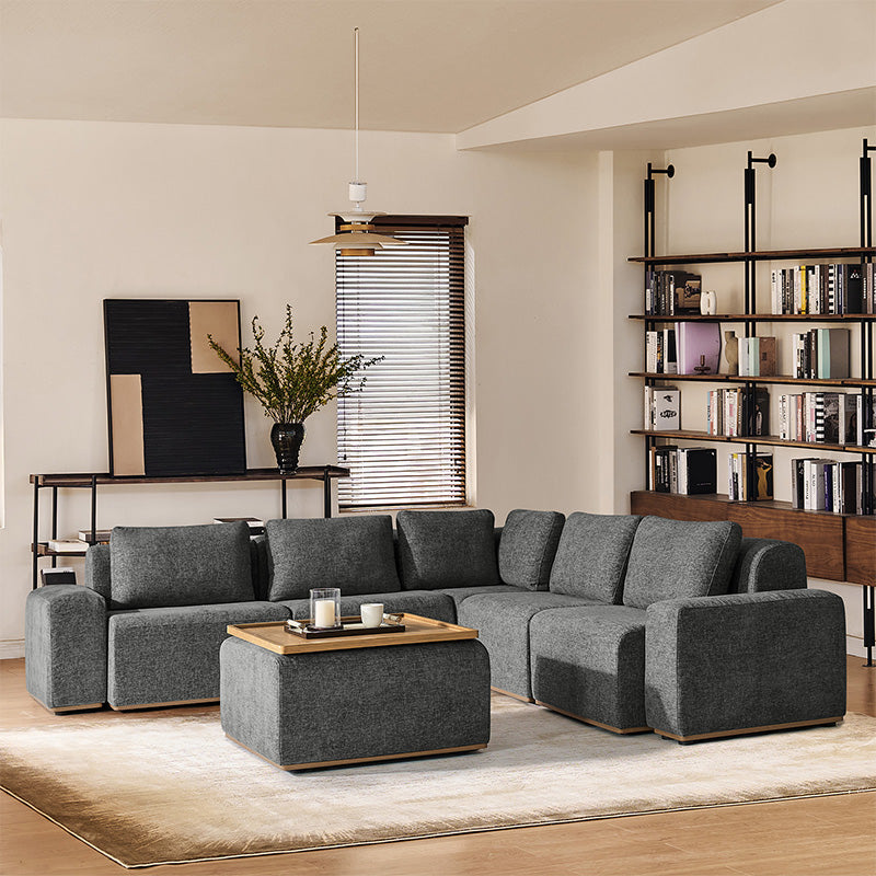 Premium Terra Cloud Sofa with Built-in Table - Modern Comfort for Living Room, Lounge & Outdoor Relaxation