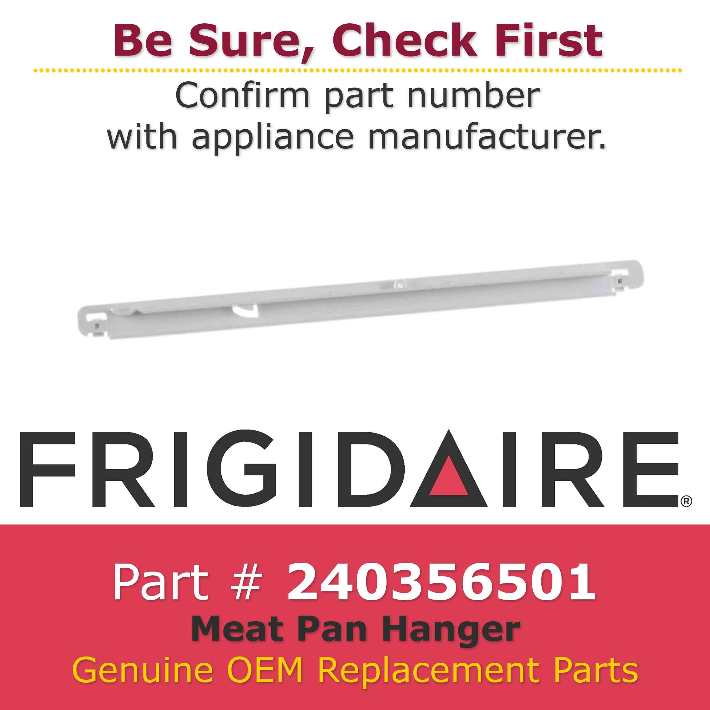 Original Frigidaire 240356501 Replacement Meat Pan Hanger - Compatible with Refrigerators & Freezers for Organized Storage
