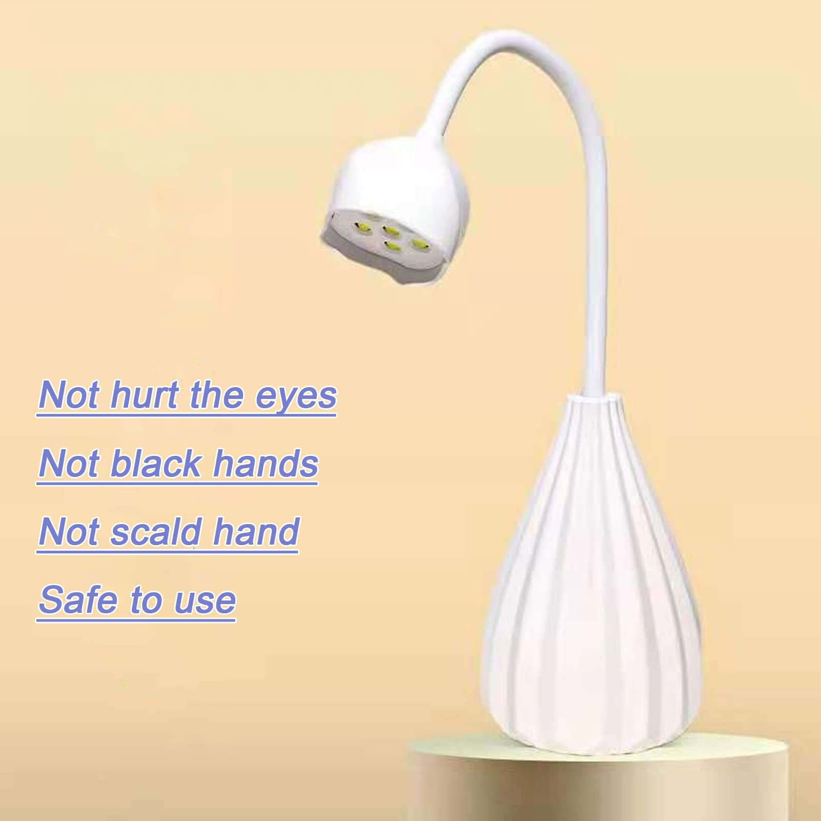 Professional UV LED Nail Lamp with USB Charging - Fast Curing for Gel Polish, Nail Glue & Poly Extension Gel - Perfect for Home Nail Salon & DIY Manicures