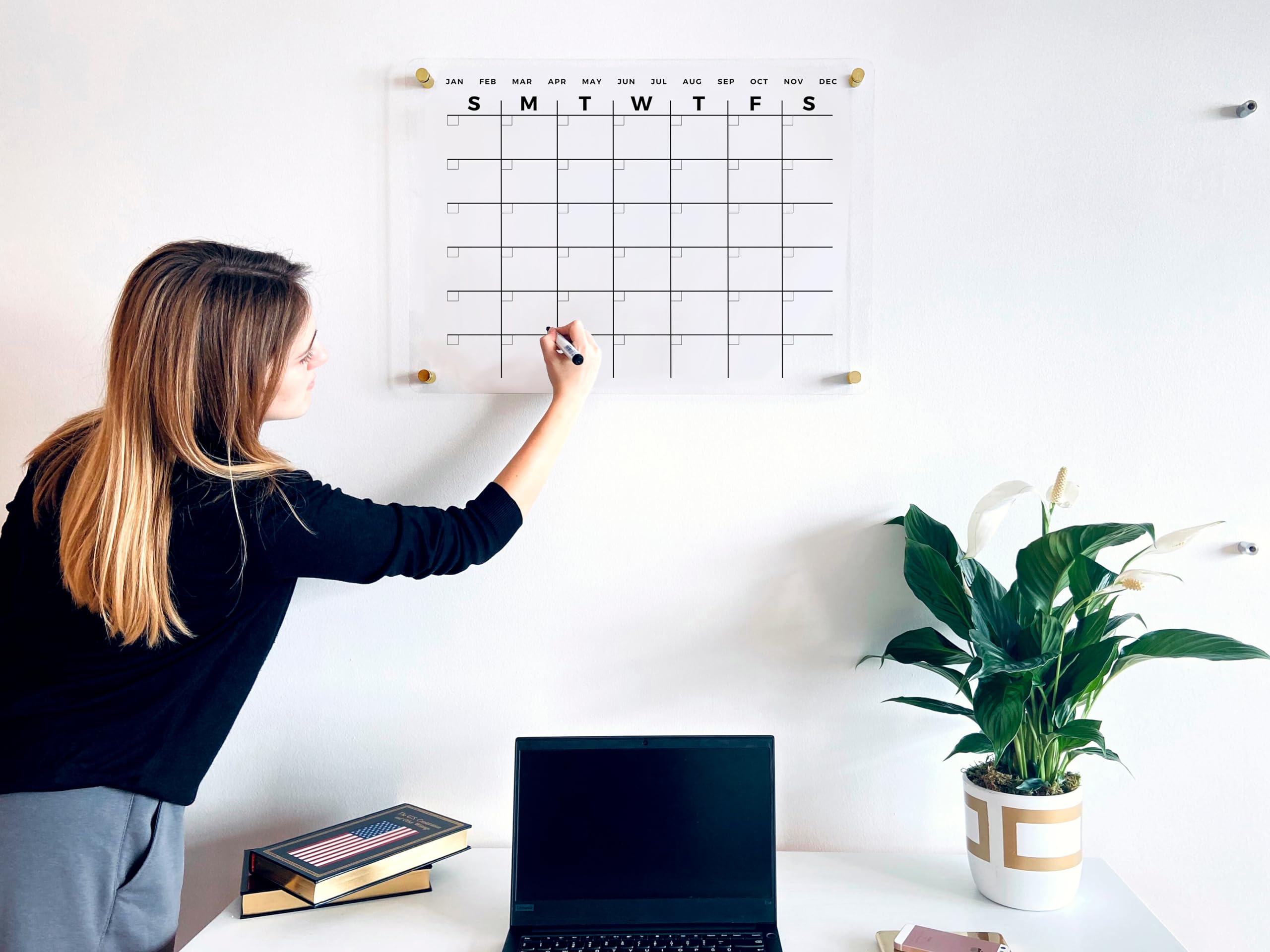 Premium Acrylic Wall Calendar - Large 40x28