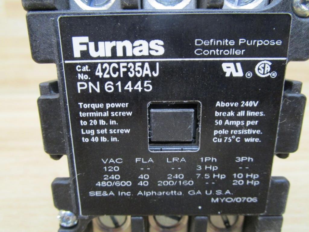 42CF35AJ Definite Purpose Controller - Heavy Duty Motor Starter for HVAC, Pumps & Industrial Equipment | Reliable Protection for Commercial & Residential Use