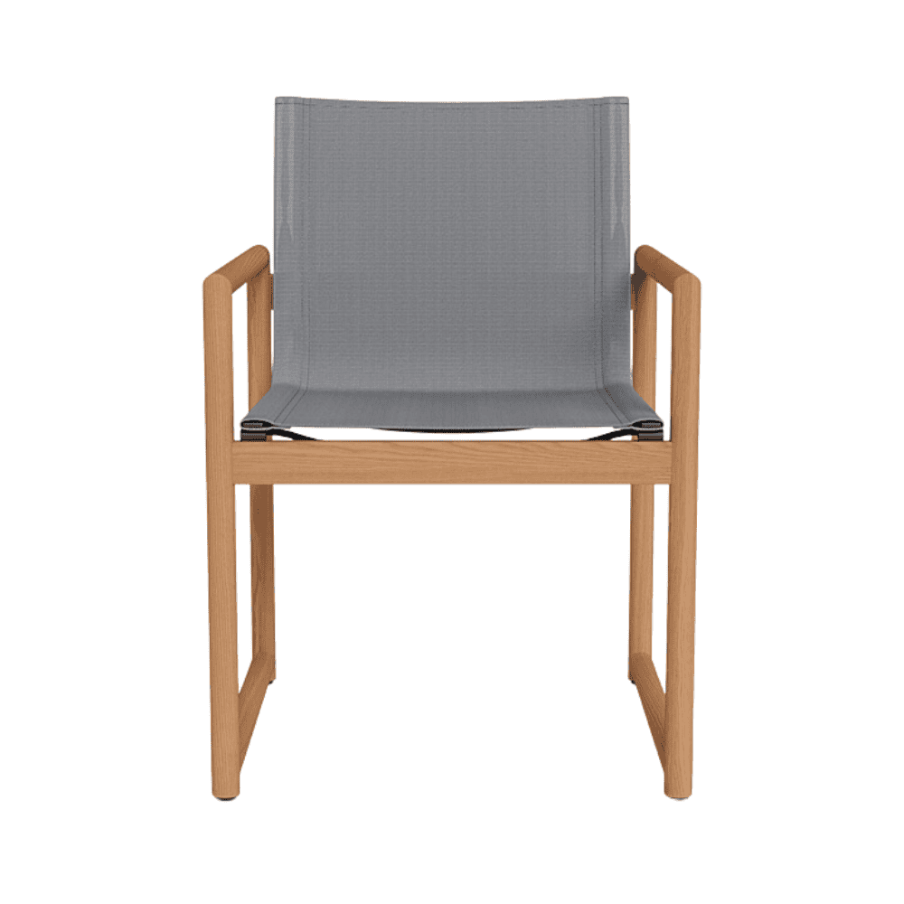 Premium Breeze XL Teak Wood Dining Chair - Waterproof Outdoor Patio Furniture for Garden, Poolside & Restaurant Use
