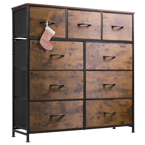 Rustic Brown Wood Grain Print