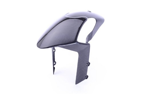 Bestem CBDU-696-FFD Black Carbon Fiber Front Fender for Ducati Motorcycles - Lightweight & Durable Replacement Part for Streetfighter, Monster, Panigale Models - Perfect for Racing, Commuting & Custom Bike Builds