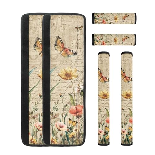 Butterfly Floral Retro