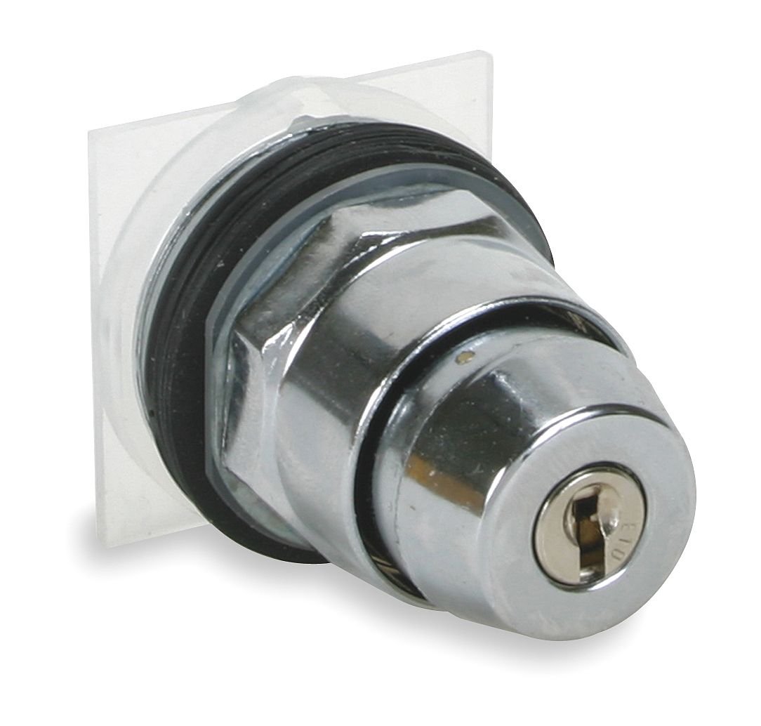 Schneider Electric 9001KS43K5 30mm 3-Position Key Selector Switch for Electrical Panel - Perfect for Industrial Control Systems, Machinery & Automation Equipment