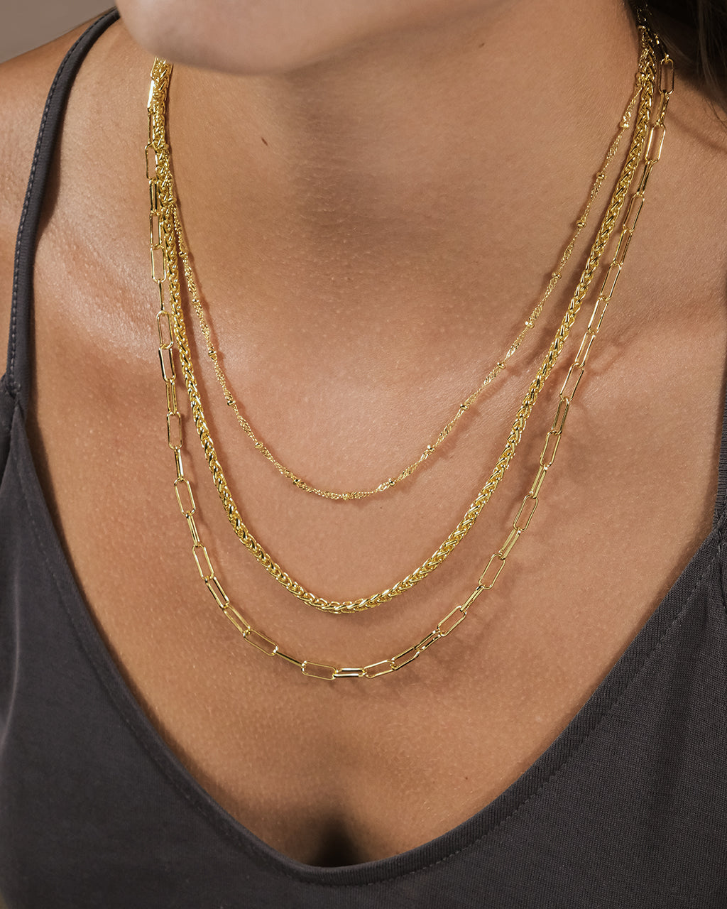 Parisa Layered Chain Necklace for Women - Trendy Gold & Silver Layered Necklaces for Everyday Wear - Perfect for Casual Outfits, Office, and Date Nights