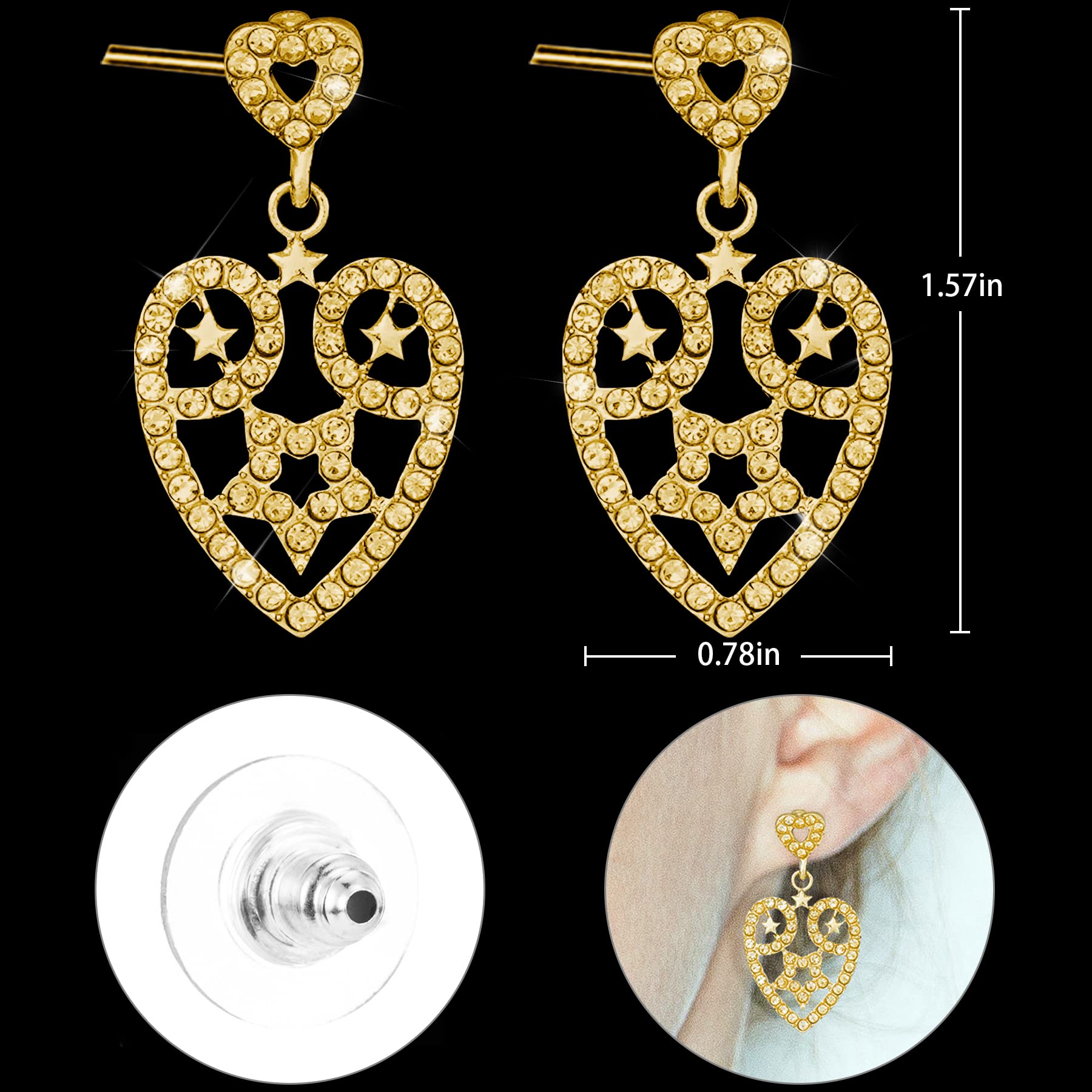 HnoonZ 80th Birthday Party Decorations Set for Women - 3 Piece Birthday Crown, Sash & Earrings - Elegant 80th Birthday Party Supplies for Women - Perfect for Milestone Celebrations, Birthday Parties & Photo Shoots