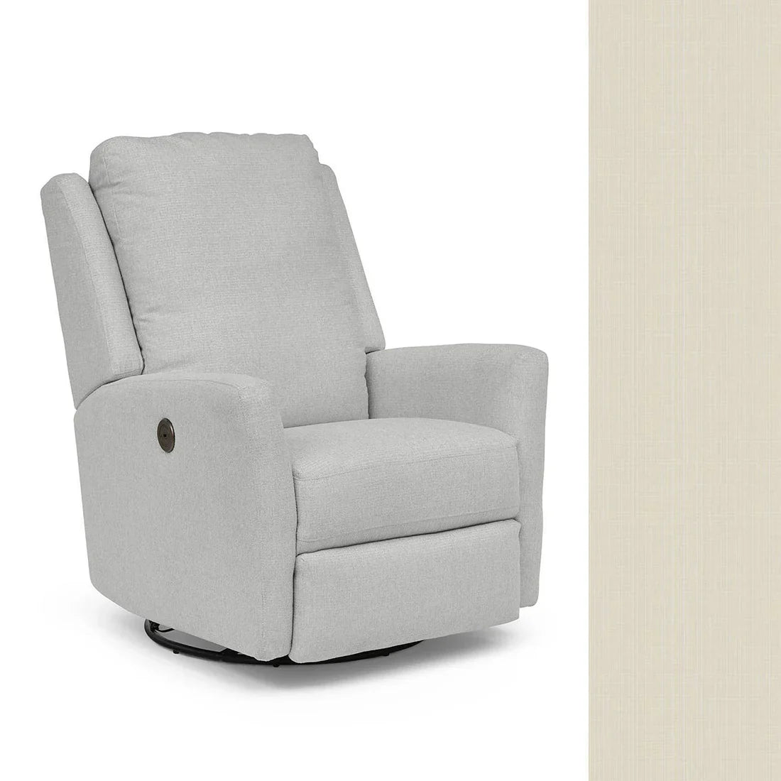 Best Heatherly Power Swivel Glider Recliner Chair - Ergonomic Comfort for Living Room, Nursery & Home Theater - Adjustable Electric Massage Chair with USB Ports