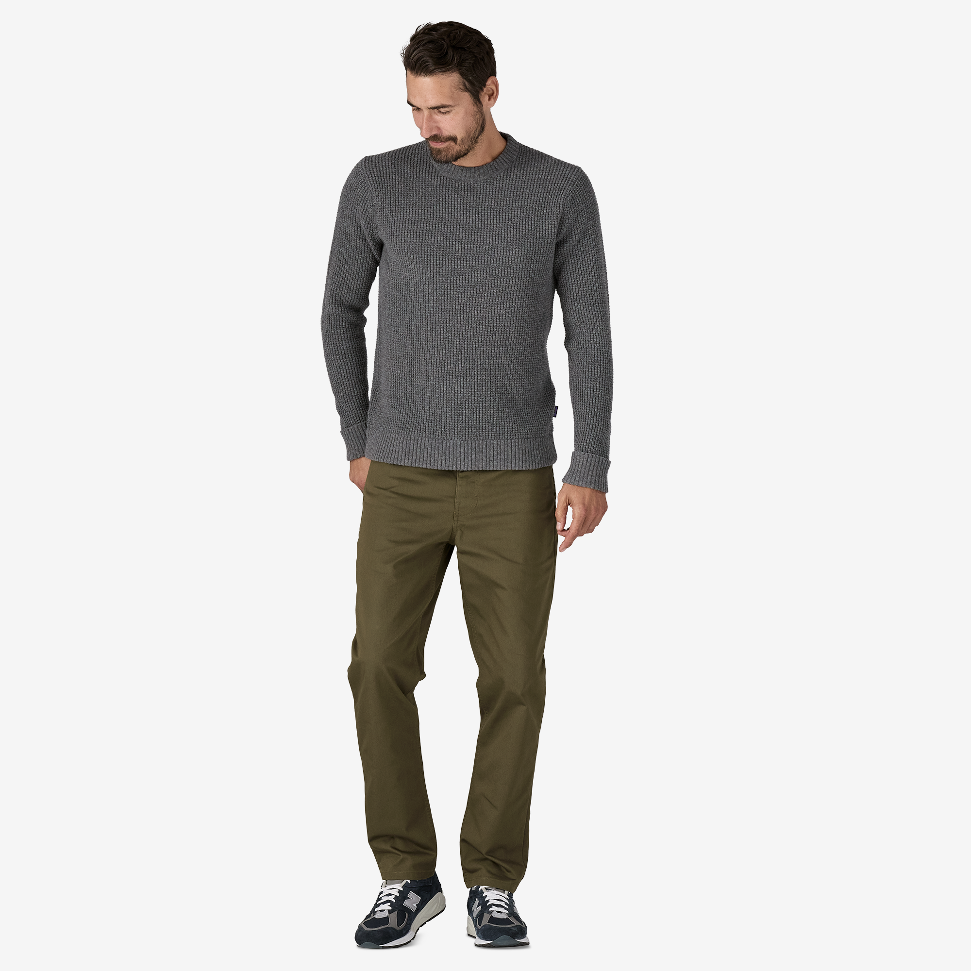 Men's Twill Traveler 5-Pocket Pants - Comfortable Regular Fit Casual Pants for Work, Travel & Everyday Wear