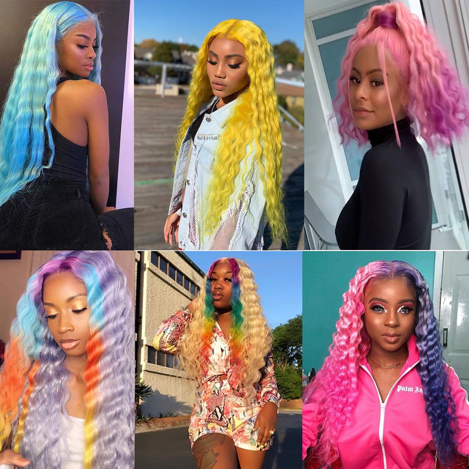 613 Blonde Deep Wave 3 Bundles 100% Brazilian Unprocessed Virgin Human Hair Extensions - Can Be Dyed (12 14 16 Inch) for Stunning Blonde Highlights & Natural-Looking Volume | Perfect for Weaves, Wigs & Everyday Styling