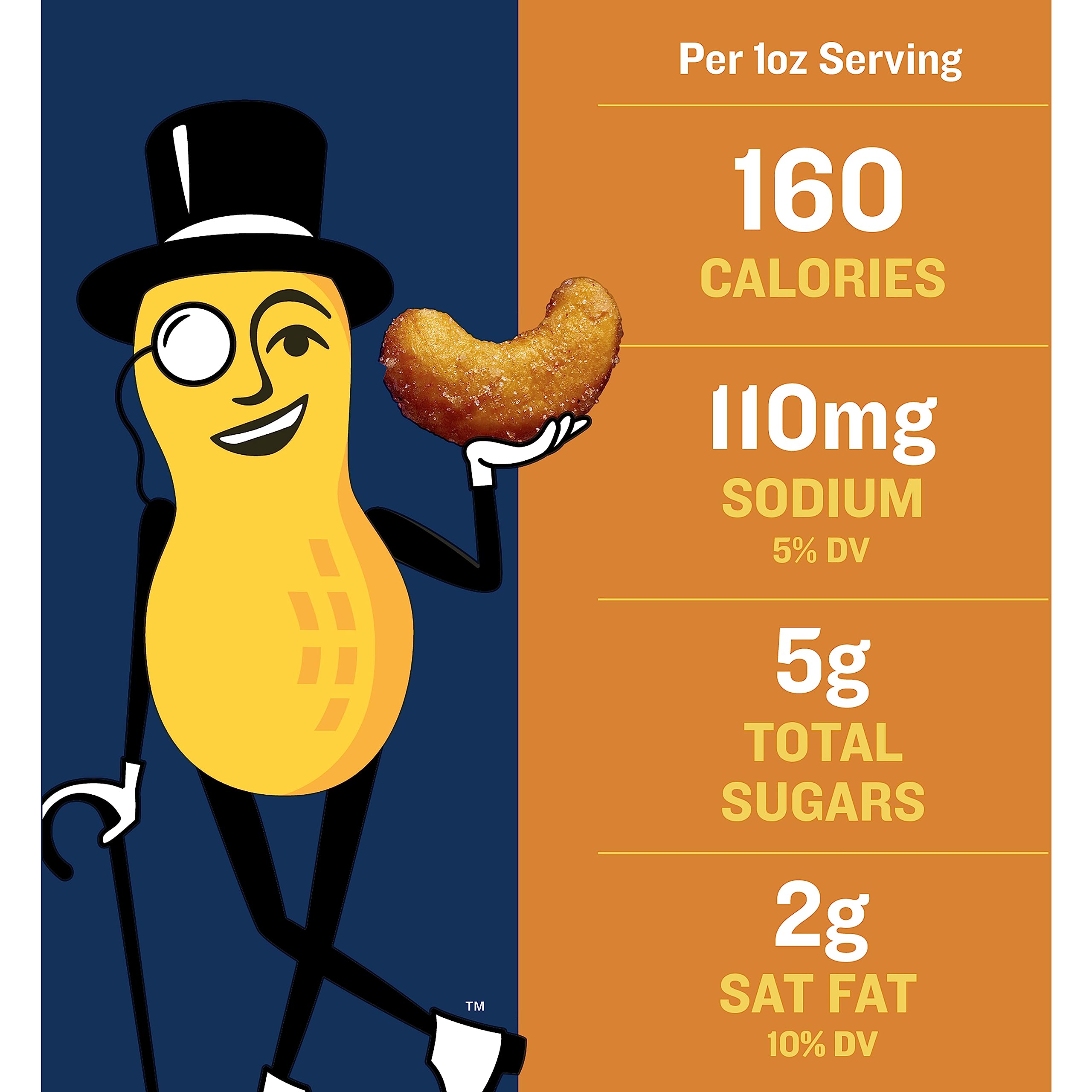 PLANTERS Deluxe Honey Roasted Whole Cashews – Sweet & Salty Healthy Snack, Vegan Protein Source, 3oz Bags (12-Pack) | Perfect for Office Snacks, Travel & Party Treats