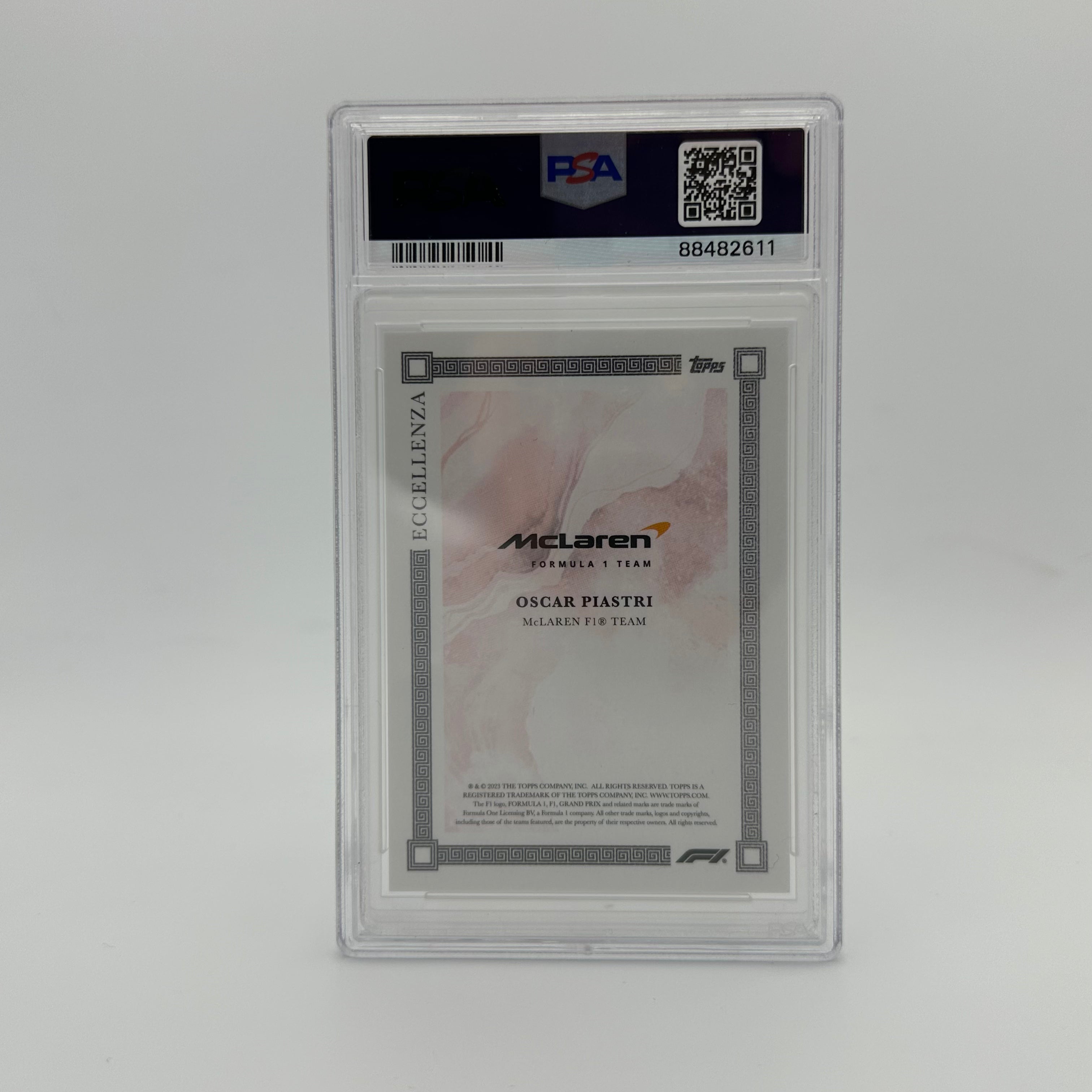 2023 Oscar Piastri Rookie Card PSA 9 Eccellenza Driver - 06/10 Red - Perfect for F1 Collectors & Racing Memorabilia Enthusiasts