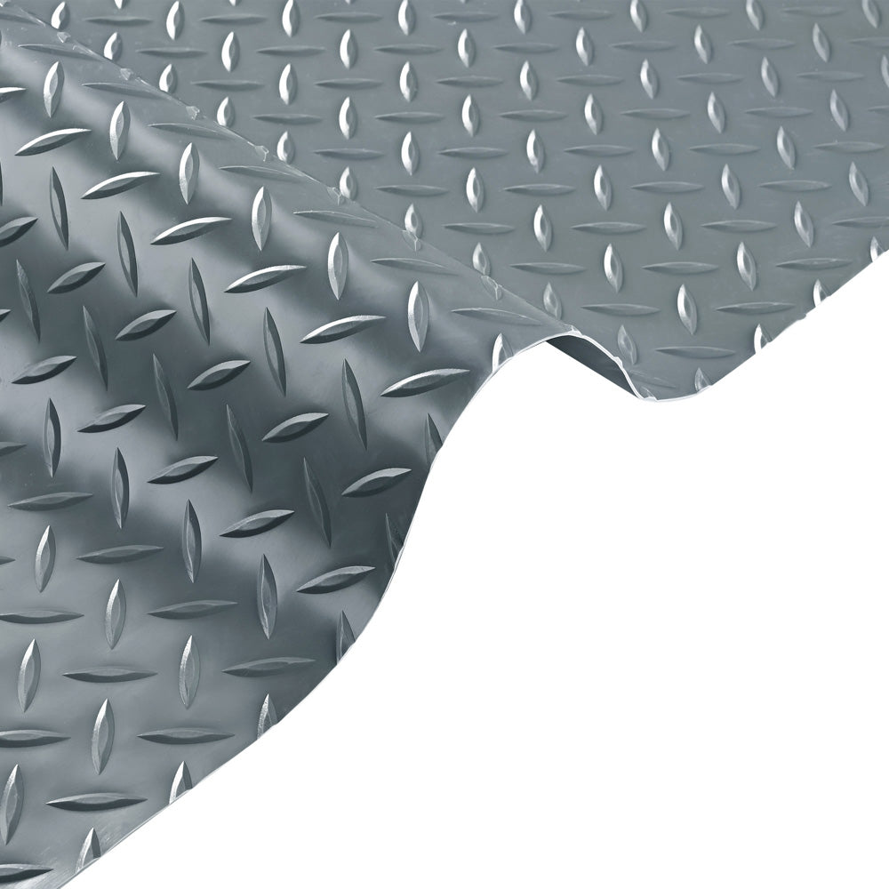 6.5x31ft Garage Flooring Mat Diamond Rolls Vinyl Flooring - Durable Anti-Slip Garage Floor Cover for Workshop, Gym & Home Storage - Easy to Clean & Install - TheLAShop