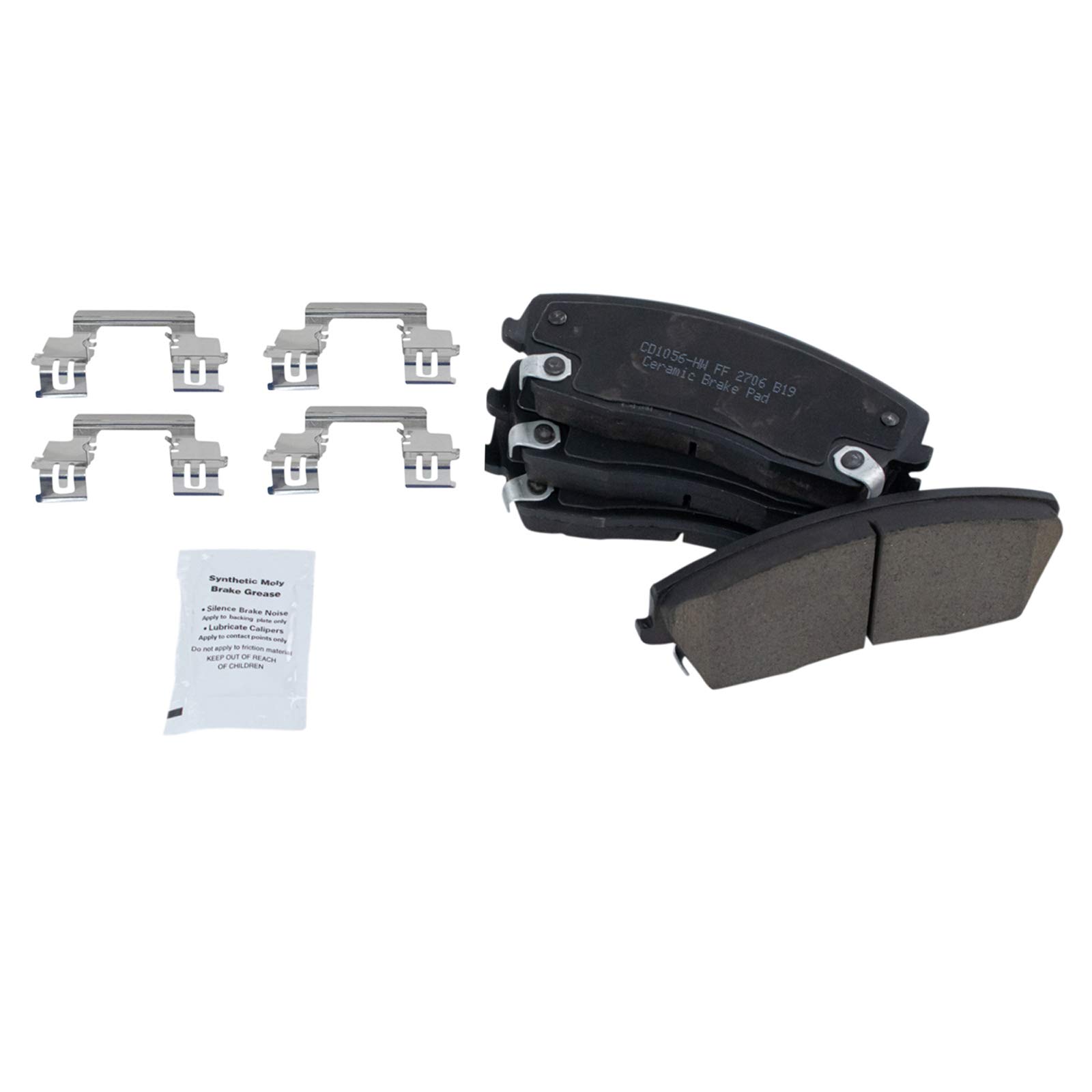 TRQ Front Brake Calipers with Ceramic Pads & Drilled Rotors - Compatible with Dodge 300, Charger, Magnum - High Performance Braking for Street & Track Use