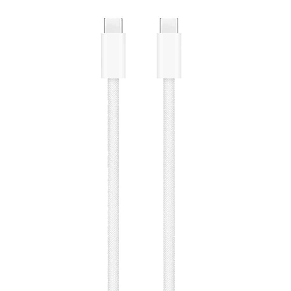 Premium Braided USB-C to USB-C Charging Cable for AirPods Pro 2nd Gen - Fast Charging Cord Compatible with iPhone 15, iPad, MacBook, TV Remote & More - Durable Woven Cable for Home, Office & Travel Use
