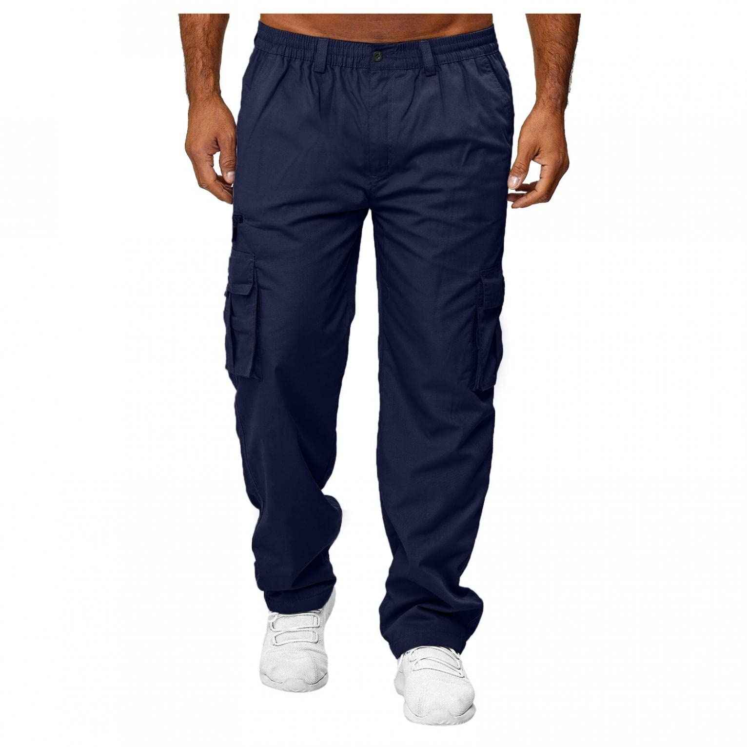 Gillberry Men's Straight Leg Cargo Pants - Casual Joggers for Outdoor, Sports & Work | Tactical Military Pants for Hiking, Camping & Everyday Wear