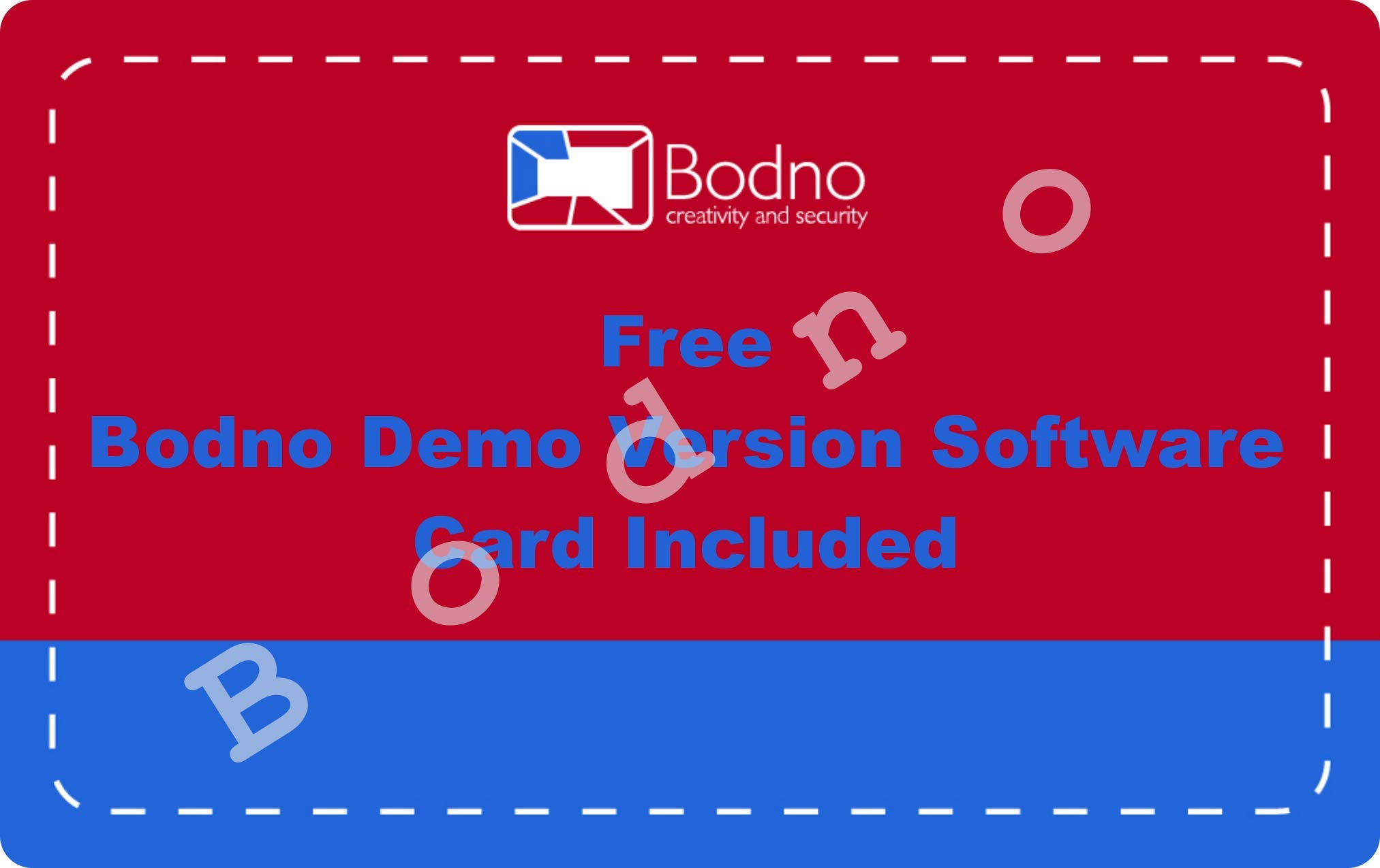 Bodno Magicard 600 Printer MB250YMCKOK Color Ribbon - YMCKOK - 250 Prints with Software Demo Card for ID Badge, Membership Card & Security Access Printing