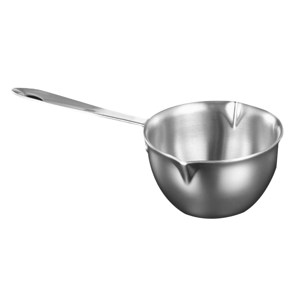 YARNOW 200ml Stainless Steel Double Boiler Pot with Handle - Chocolate Melting Pot for Candy, Butter & Baking - Perfect for Home Kitchen, Candy Making & DIY Desserts