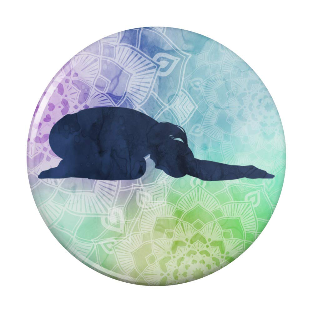 Child's Pose Yoga Kitchen Refrigerator Locker Button Magnet - Fun Decorative Fridge Magnets for Yoga Lovers, Kids Rooms & Office Lockers