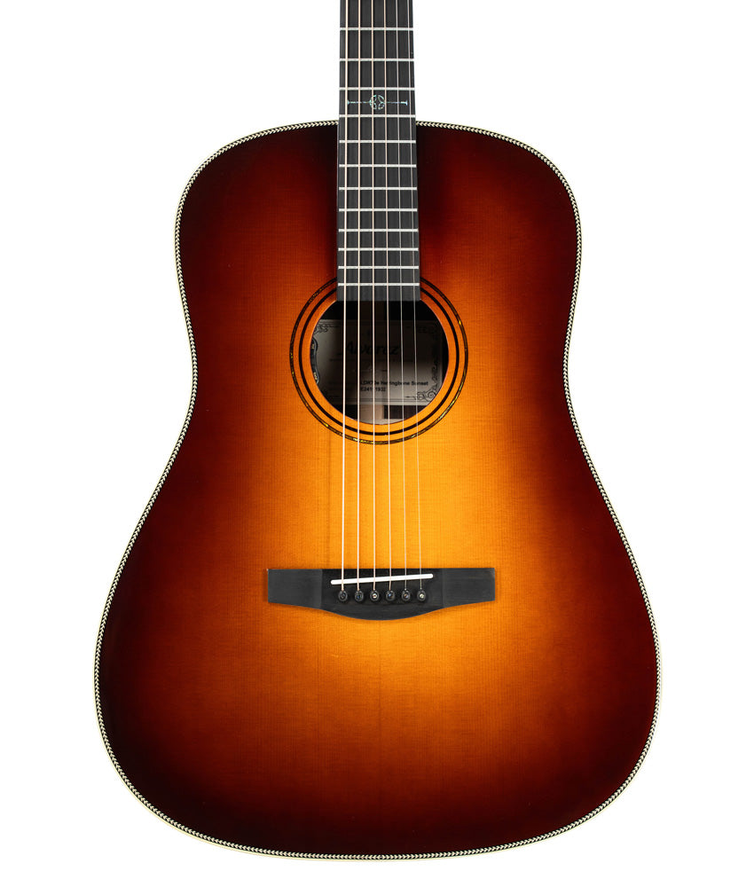Alvarez LDR70e Laureate 12-Fret Acoustic-Electric Guitar with Herringbone Sunset Finish - Perfect for Stage Performances & Home Recording