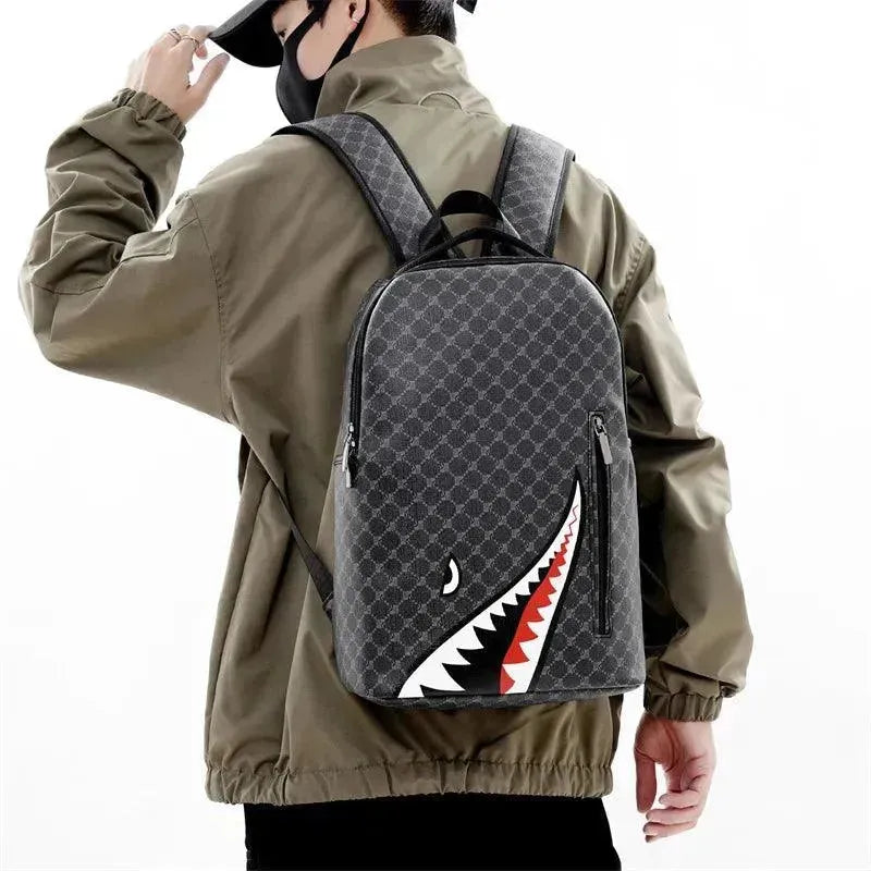 Stylish Men's Plaid College Laptop Backpack - Durable 15.6 Inch School Computer Bag with USB Charging Port - Perfect for Students, Travel & Work Commute