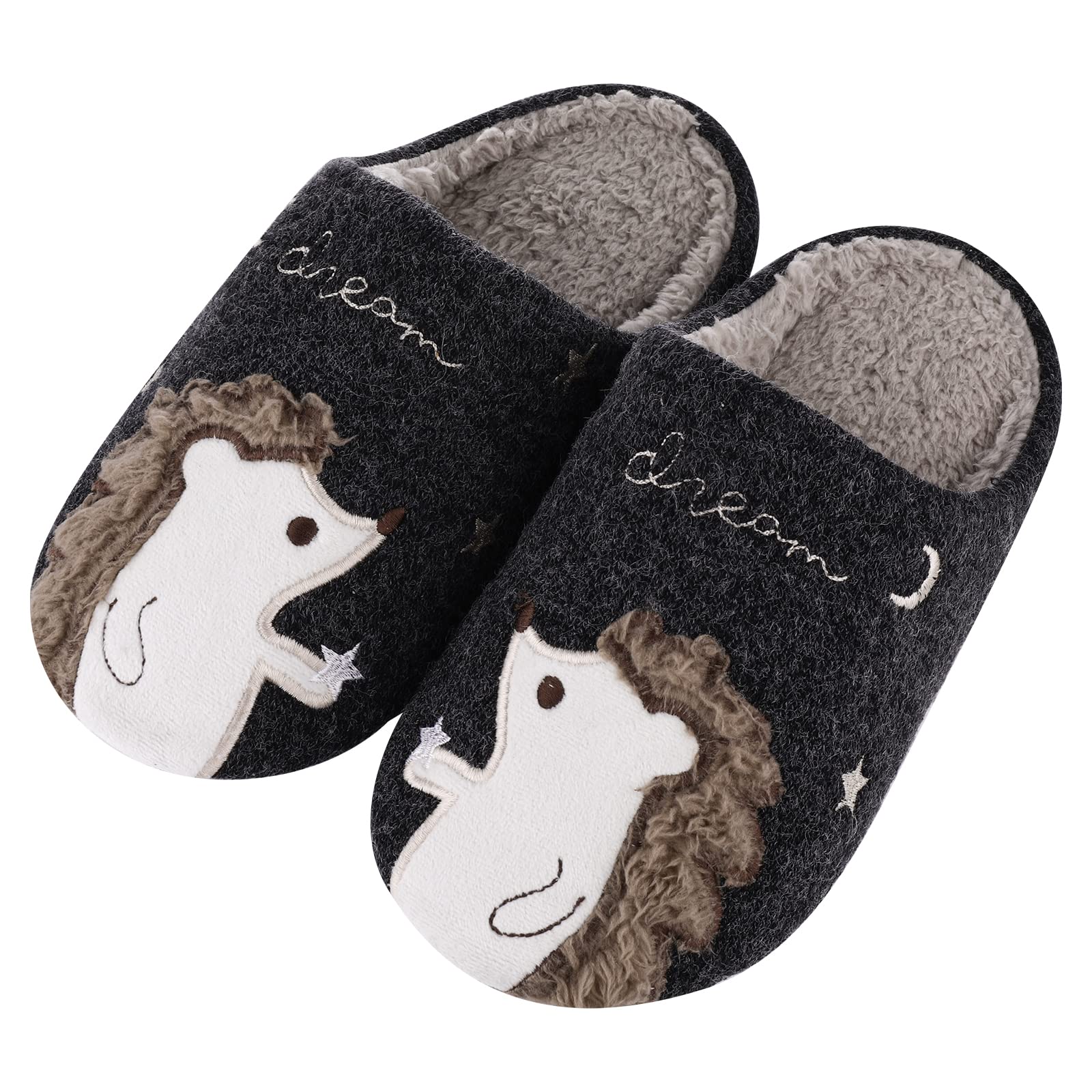 Adorable Unicorn House Slippers for Kids - Soft Fuzzy Indoor Slippers with Waterproof Sole - Perfect for Home, Playtime & Birthday Gifts