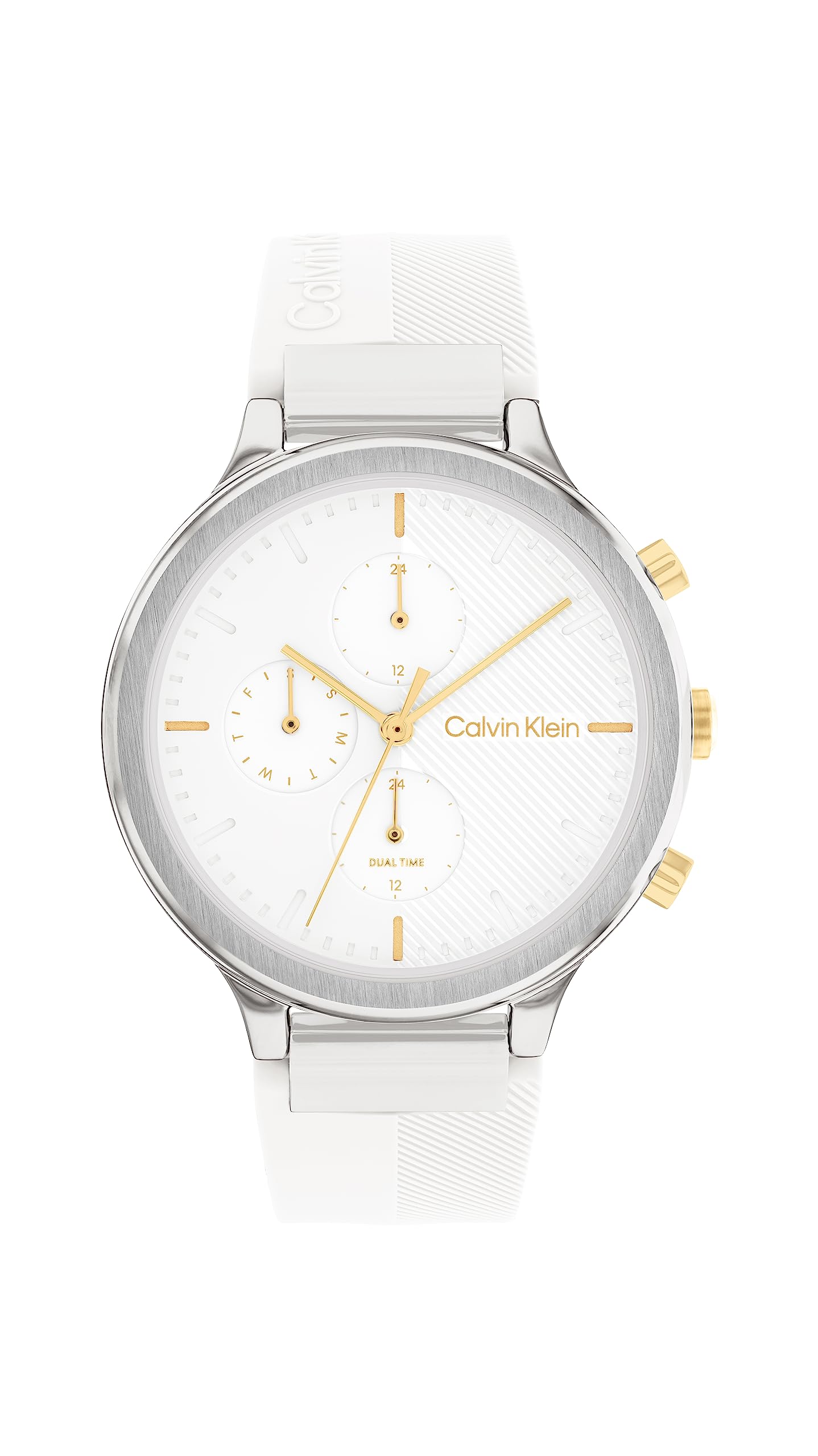Calvin Klein Women's Analogue Quartz Watch - Multifunction, Stainless Steel or Silicone Band - Energize Collection - Perfect for Work, Casual Wear & Special Occasions