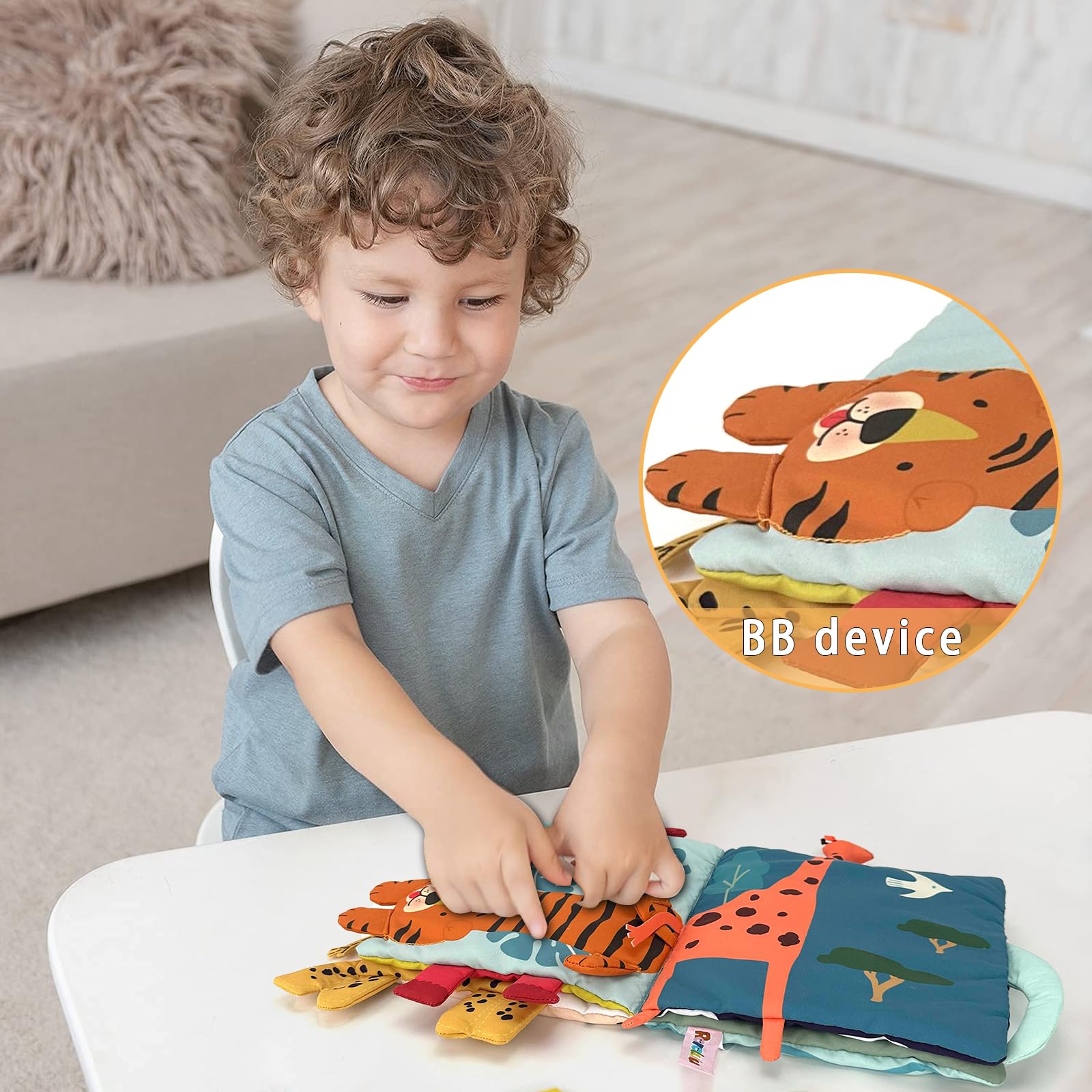 Soft Cloth Books for Babies - Interactive Developmental Activity Quiet Books | Animal-Themed Sensory Toys for Toddlers 0-2 Years | Perfect Baby Shower Gift & Early Learning Tool for Infants | Ideal for Playtime, Travel, and Bedtime Storytelling