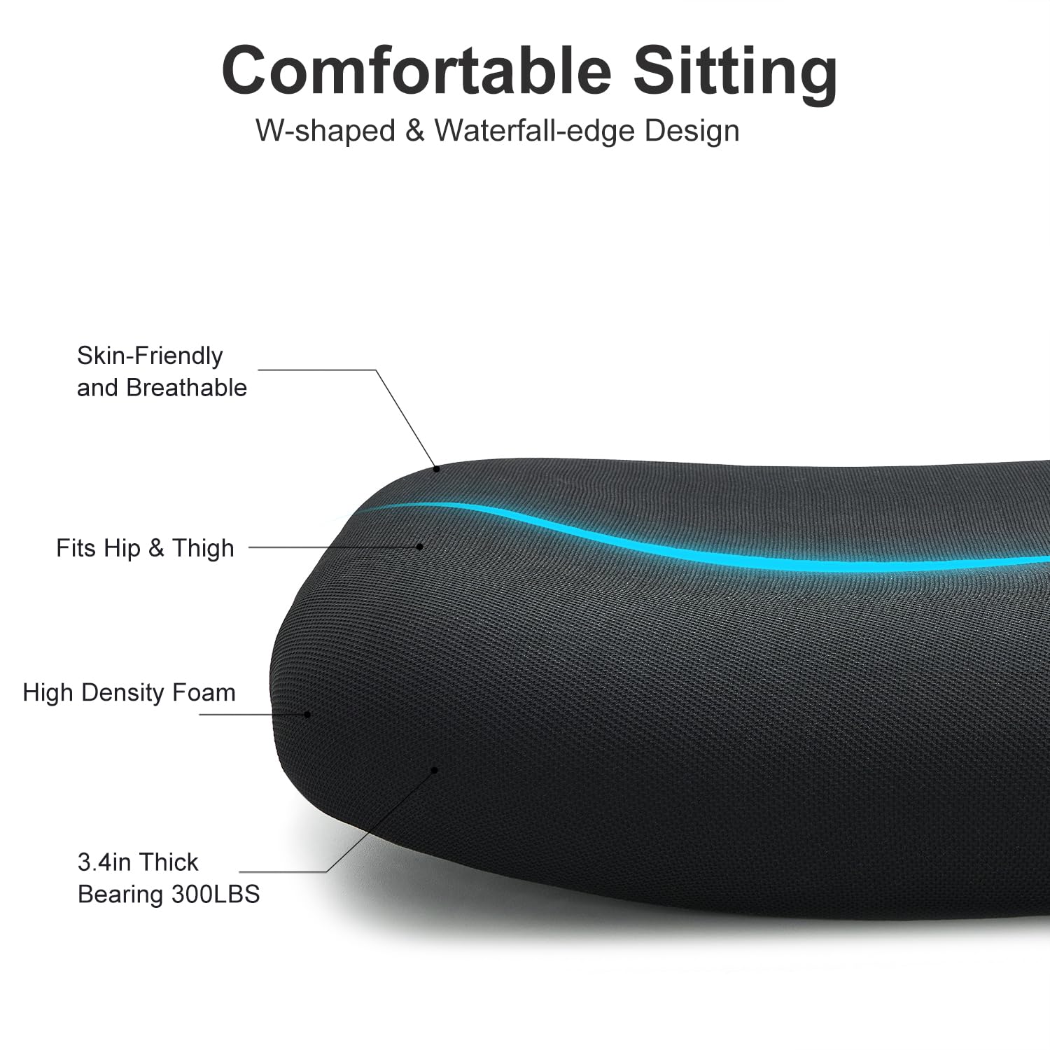 Ticova Ergonomic Office Chair - High Back Mesh Desk Chair with Adjustable Lumbar Support, Headrest & 3D Armrests - 130° Reclining Computer Chair for Home Office, Gaming, and Workspace Comfort