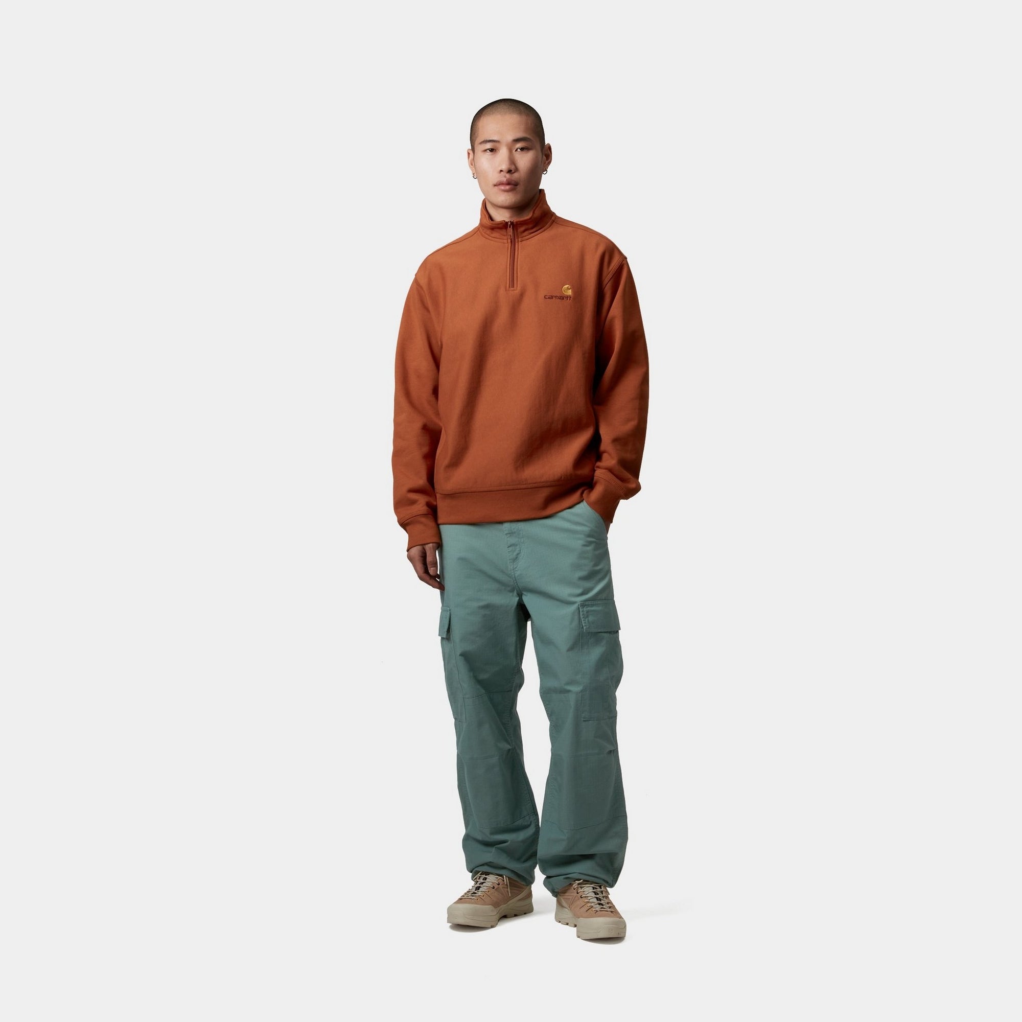 Men's Regular Fit Cargo Pants in Silver Pine - Durable Workwear for Outdoor Activities, Hiking & Casual Wear