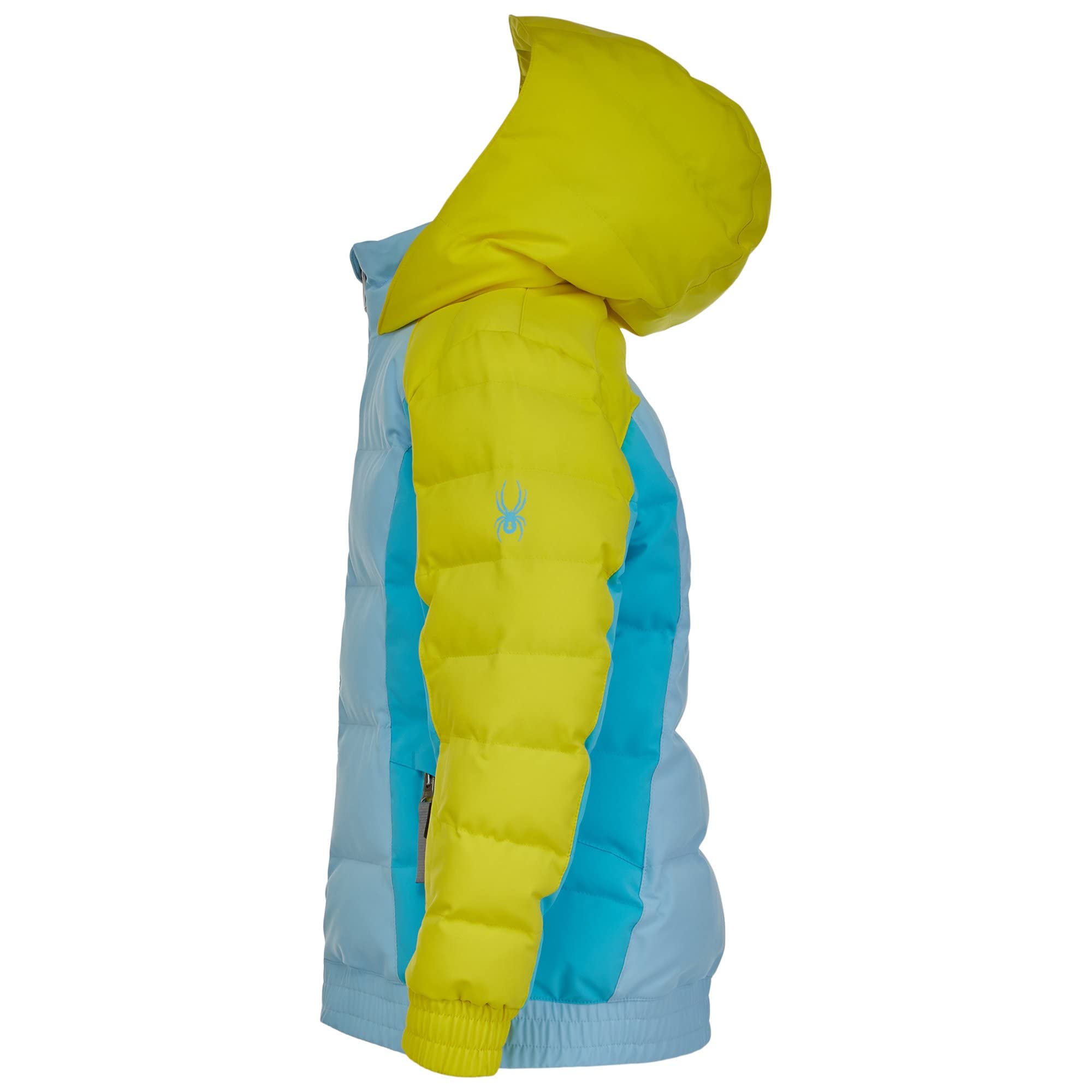 Spyder Girl's Bitsy Atlas Synthetic Down Jacket for Toddler & Little Kids - Lightweight Winter Coat, Water-Resistant, Warm Puffer Jacket in Frost Blue - Perfect for Outdoor Play, Snow Days & Cold Weather Activities