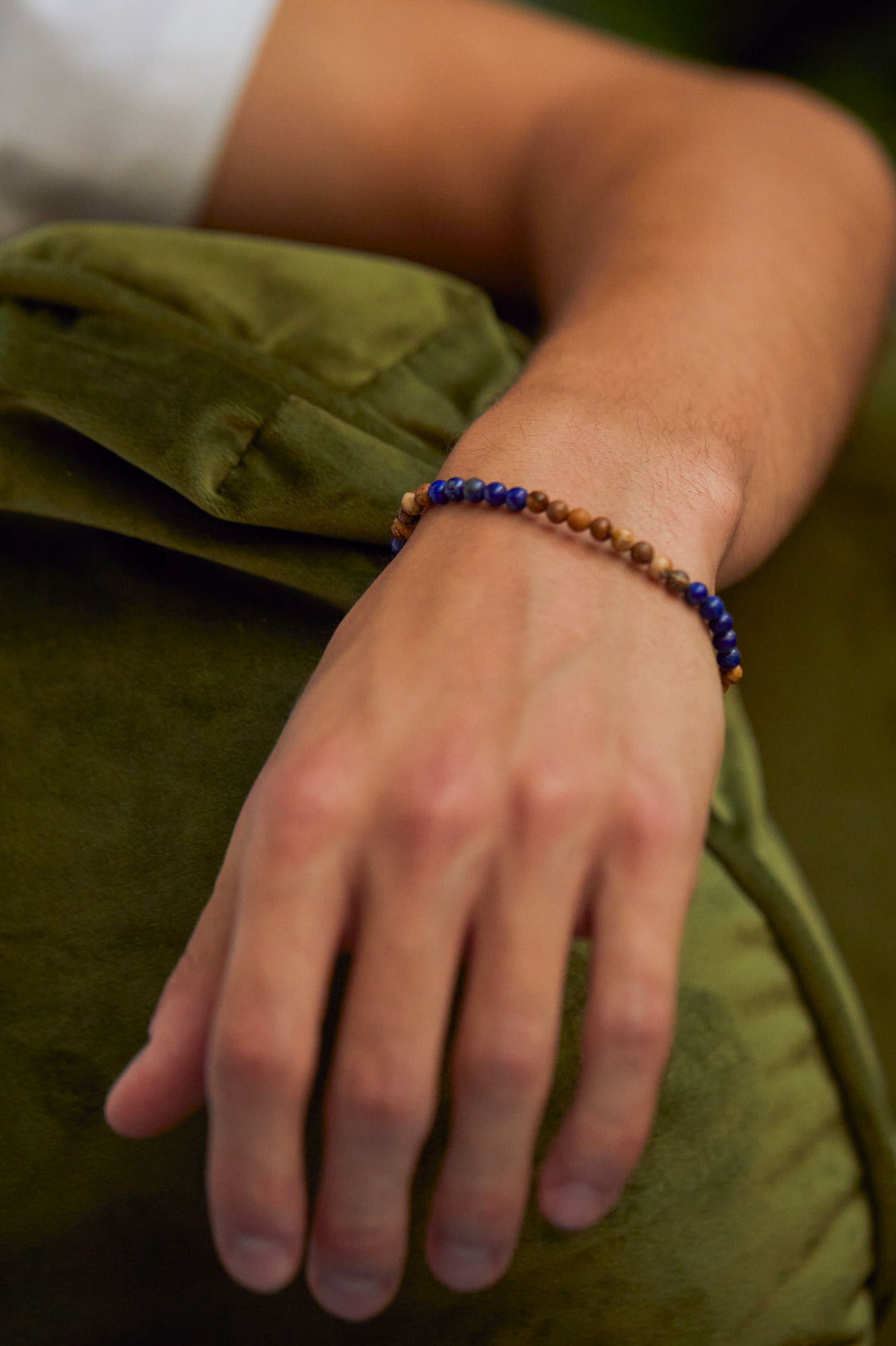 Men's Gemstone Beaded Bracelet - Natural Stone Healing Energy Bracelet for Men - Perfect for Yoga, Meditation & Spiritual Wellness