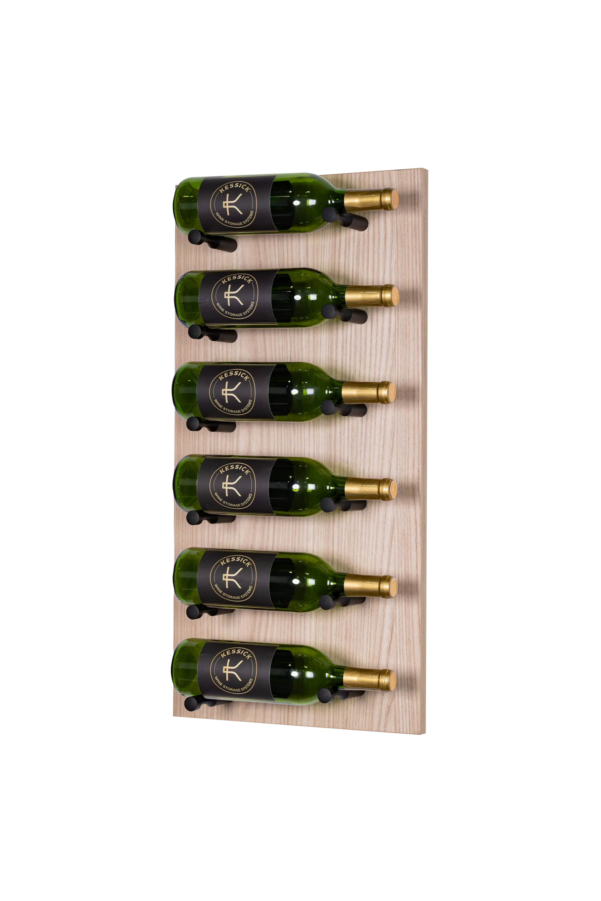 Kessick Wine as Art 14x28 Inch Label Forward Vertical Textured Panel Wine Rack - Perfect for Home Bar, Kitchen, Dining Room & Wine Cellar Storage