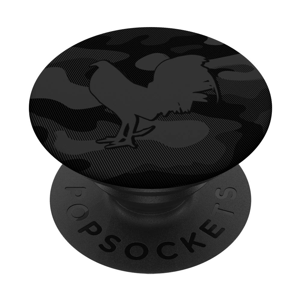 Camo Game Fowl Enthusiast Rooster PopSockets PopGrip - Interchangeable Phone & Tablet Grip for Hunting, Outdoor Adventures & Farm Life