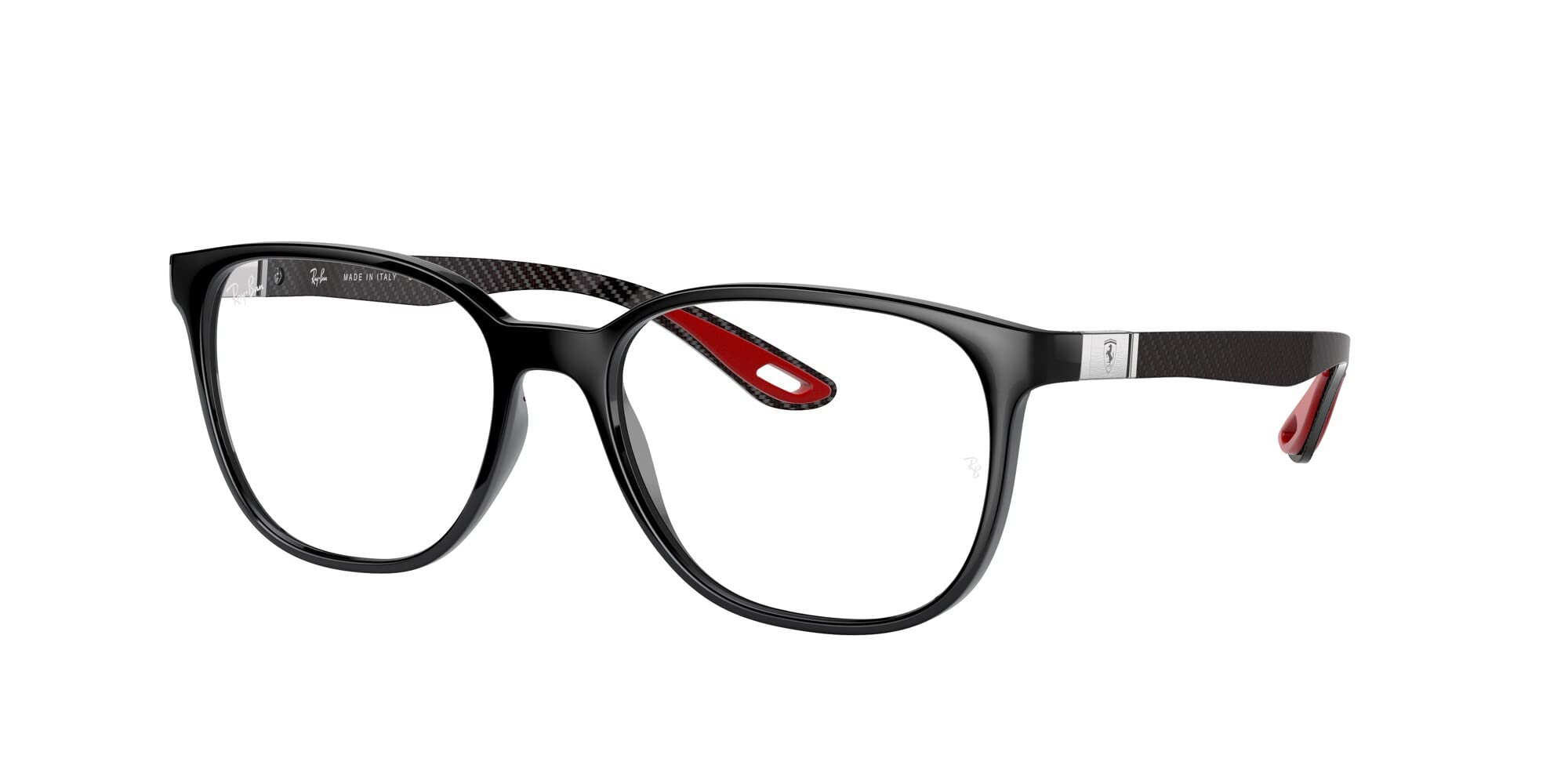 Ray-Ban RX8907M Scuderia Ferrari Square Prescription Eyeglass Frames for Men & Women - Lightweight Durable Eyewear for Driving, Sports & Fashion