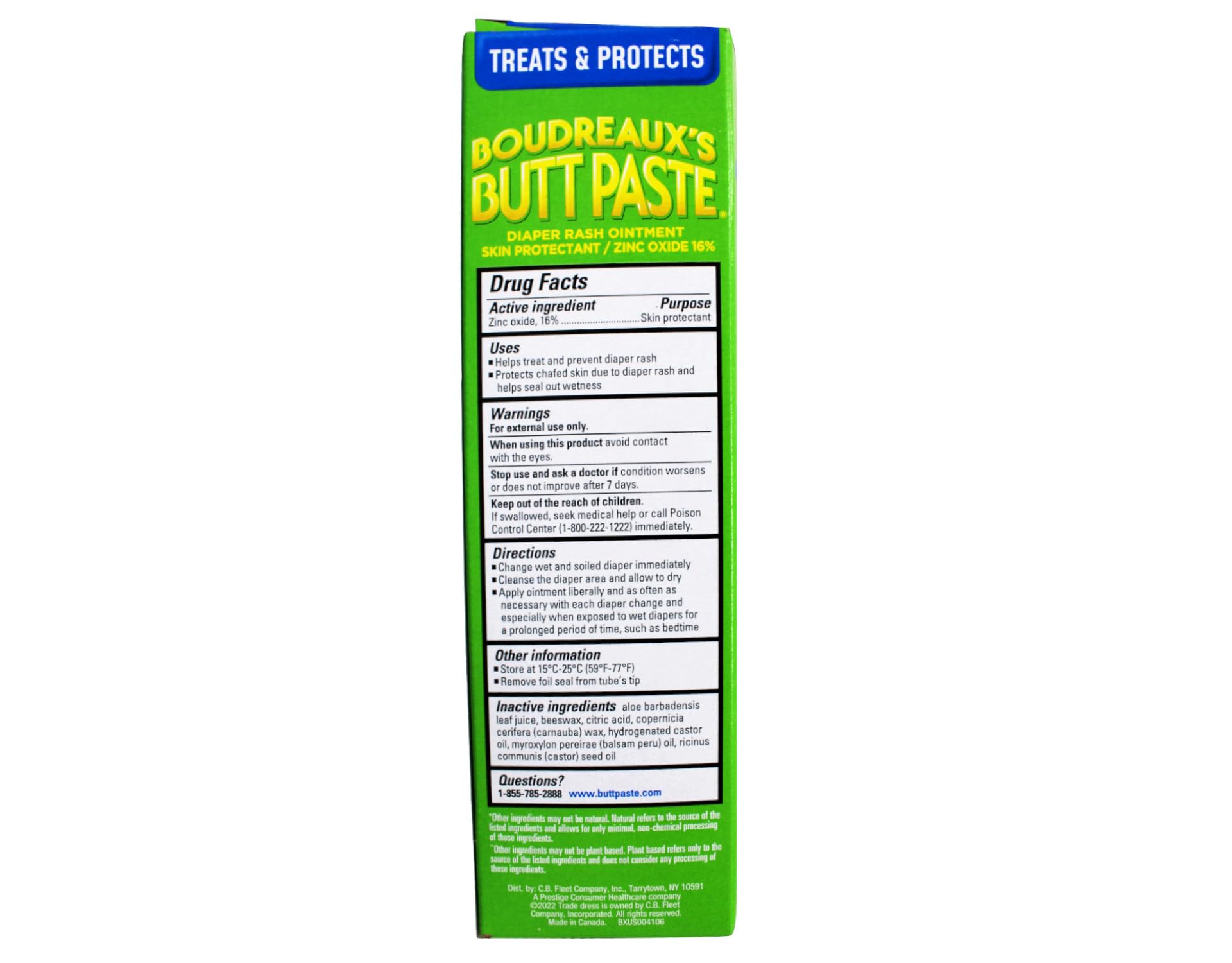 Boudreaux's All Natural Butt Paste 4 oz (Pack of 11) - Diaper Rash Cream for Babies & Adults, Soothing & Healing Ointment for Sensitive Skin | Perfect for Diaper Changes, Skin Irritations & Minor Burns