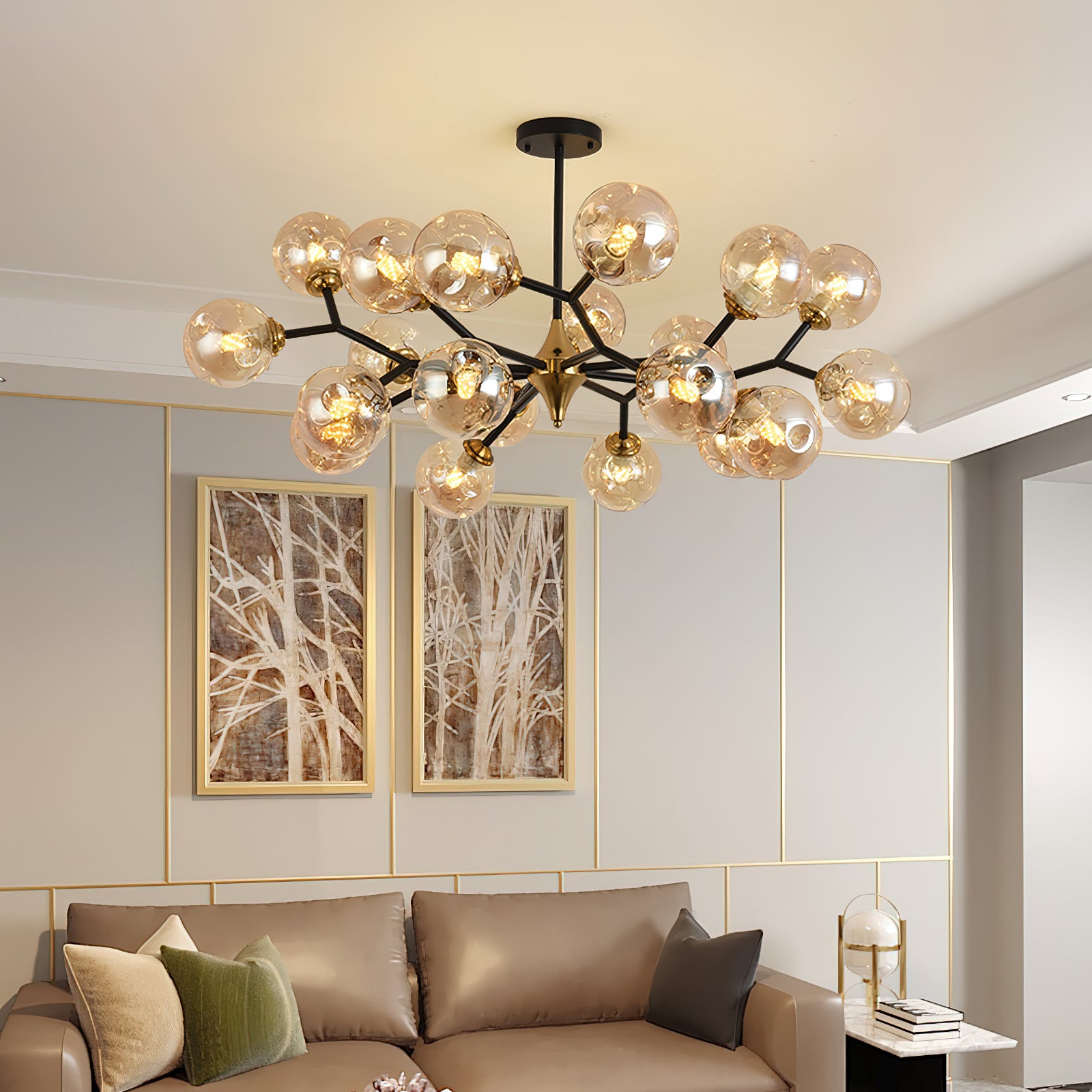Multi-Eye Magic Ball Chandelier - Modern Crystal Ceiling Light Fixture for Living Room, Bedroom & Dining Room Decor | Perfect for Home, Wedding & Party Lighting