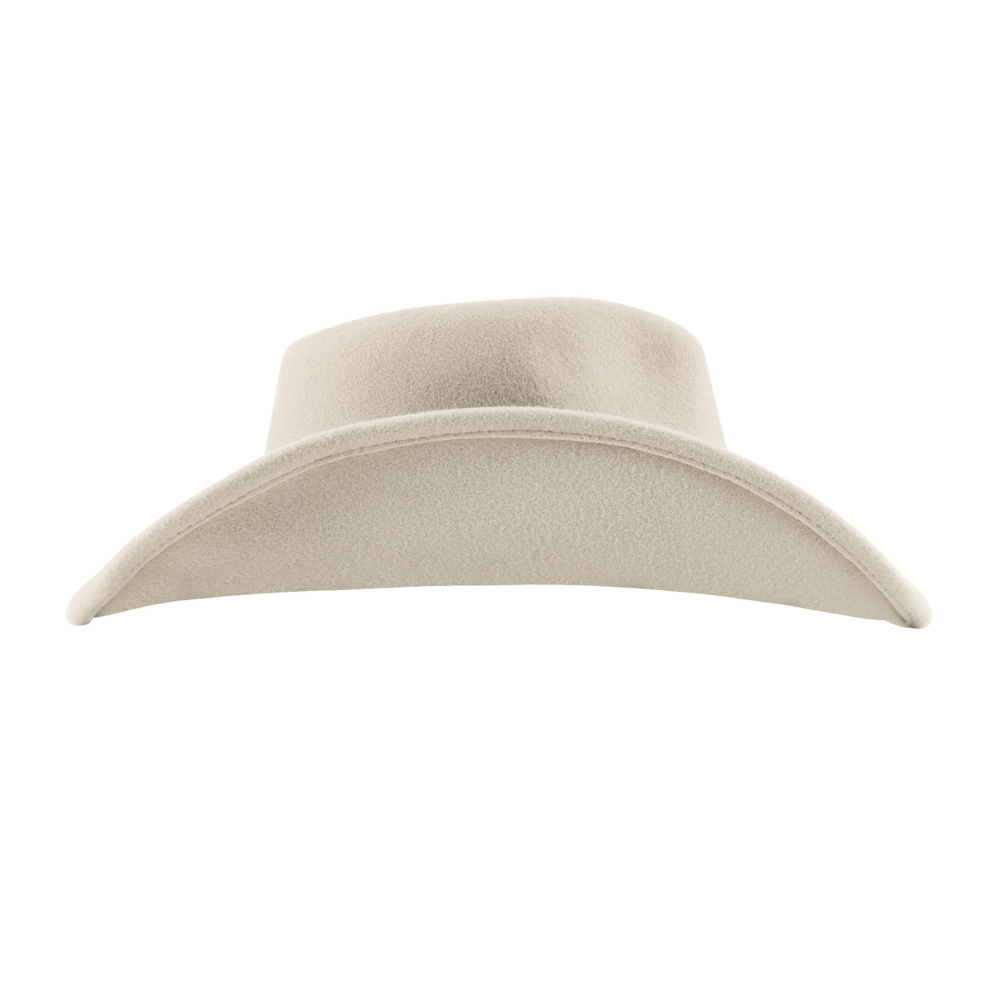 100% Wool Cowboy Hat for Women & Men - Wide Brim Western Cowgirl Hat, Felt Outback Rancher Panama Hat | Perfect for Country Rodeo, Music Festivals & Outdoor Adventures