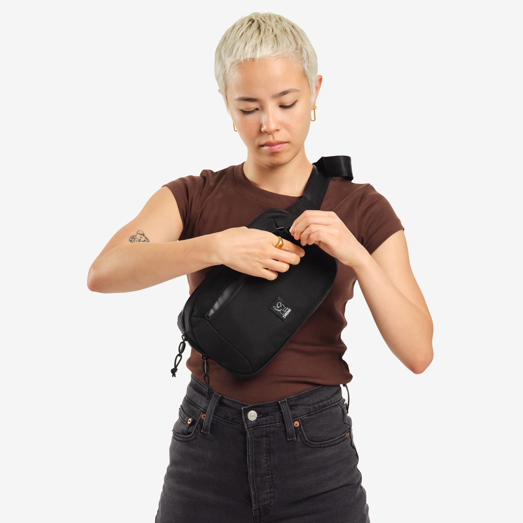 Ziptop Waist Pack - Secure & Stylish Fanny Pack for Travel, Hiking & Running - Hands-Free Belt Bag with Zipper Closure for Phone, Wallet & Essentials